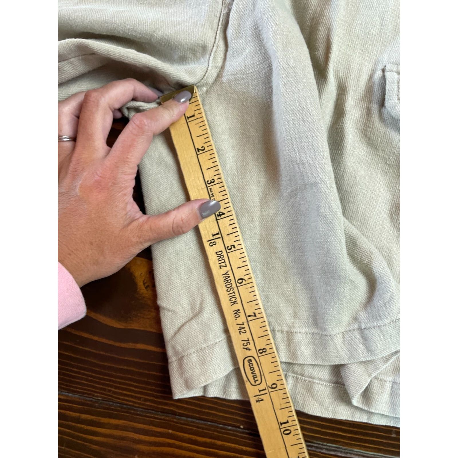 Chaps Chaps Shorts, Men's Size 32, Denim, Black, Pockets, Flat Front, Regular Fit, Casual Size US 32 / EU 48 - 6 Thumbnail