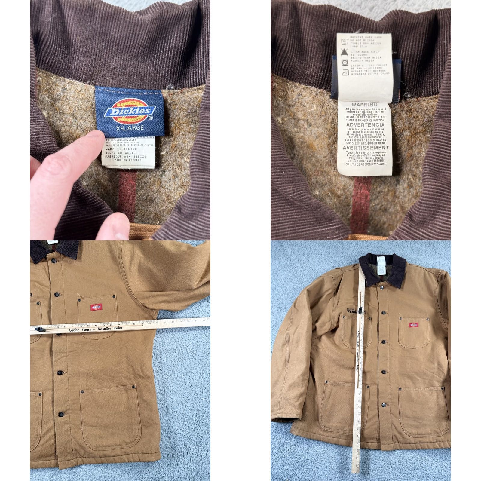 Dickies VTG Dickies Detroit Style Jacket Bomber Mens XL Brown Canvas Quilted Lined 90s Outdoor Workwear Size US XL / EU 56 / 4 - 9 Thumbnail