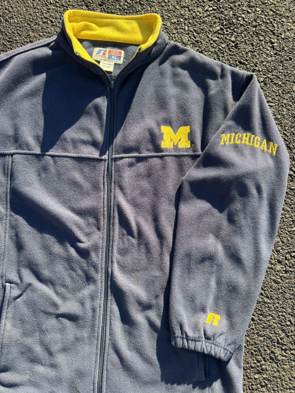 Russell Athletic × Vintage Michigan Wolverine University College Vintage Russell Fleece Size US XL / EU 56 / 4 - 2 Thumbnail