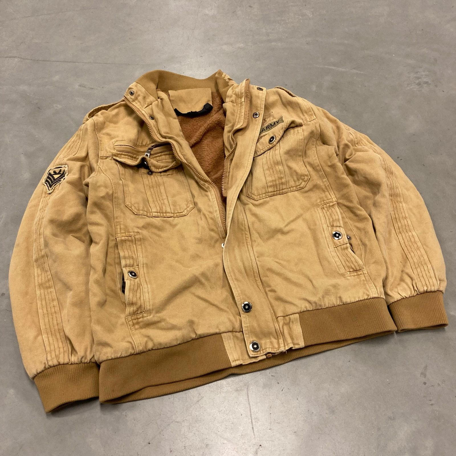 Other Vintage fur lined military bomber Jacket Size US M / EU 48-50 / 2 - 1 Thumbnail