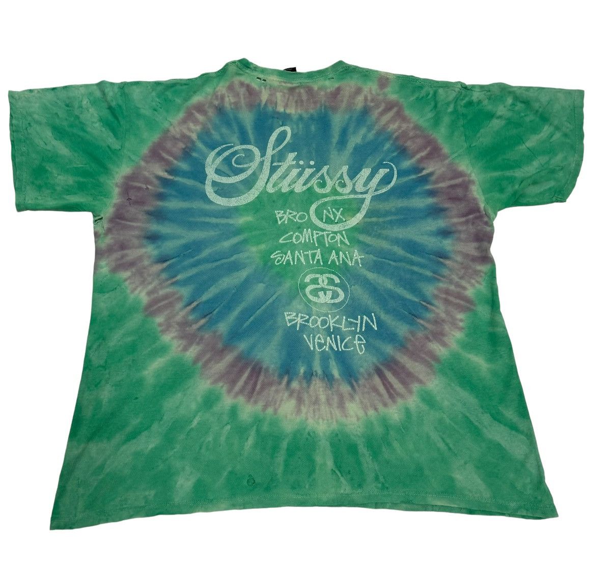 Stussy Vintage Trashed Stussy Tye Dye Size US XL / EU 56 / 4 - 12 Thumbnail