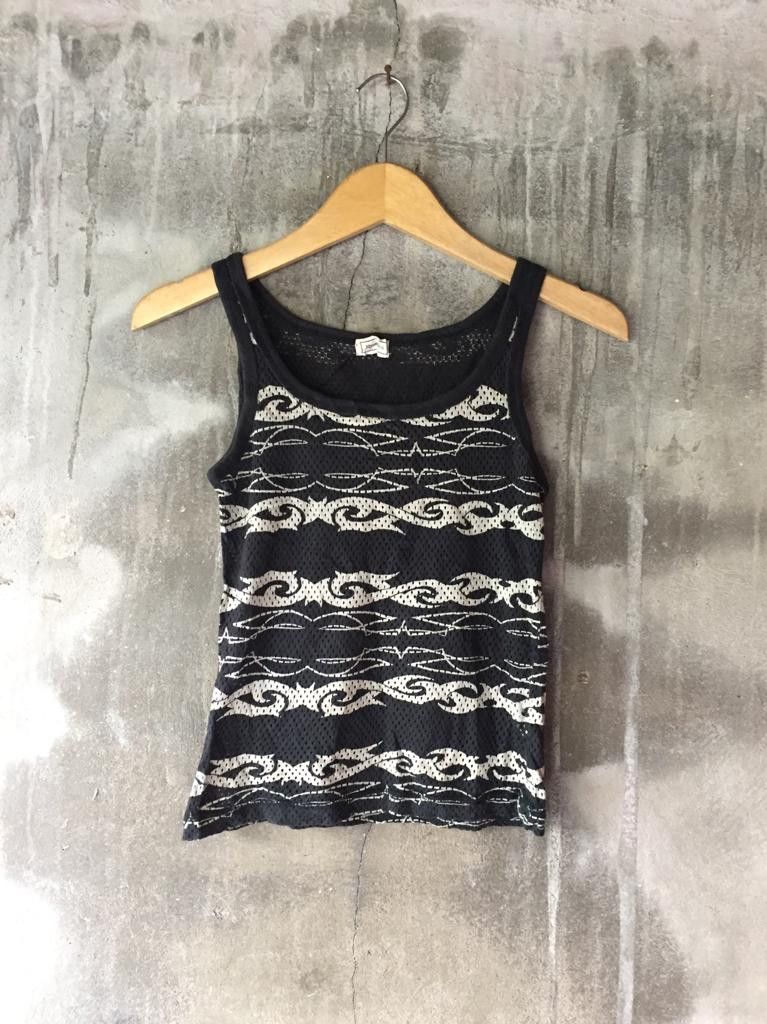 image of Archival Clothing x Hysteric Glamour Tribal Tank Top in Black, Women's (Size Small)