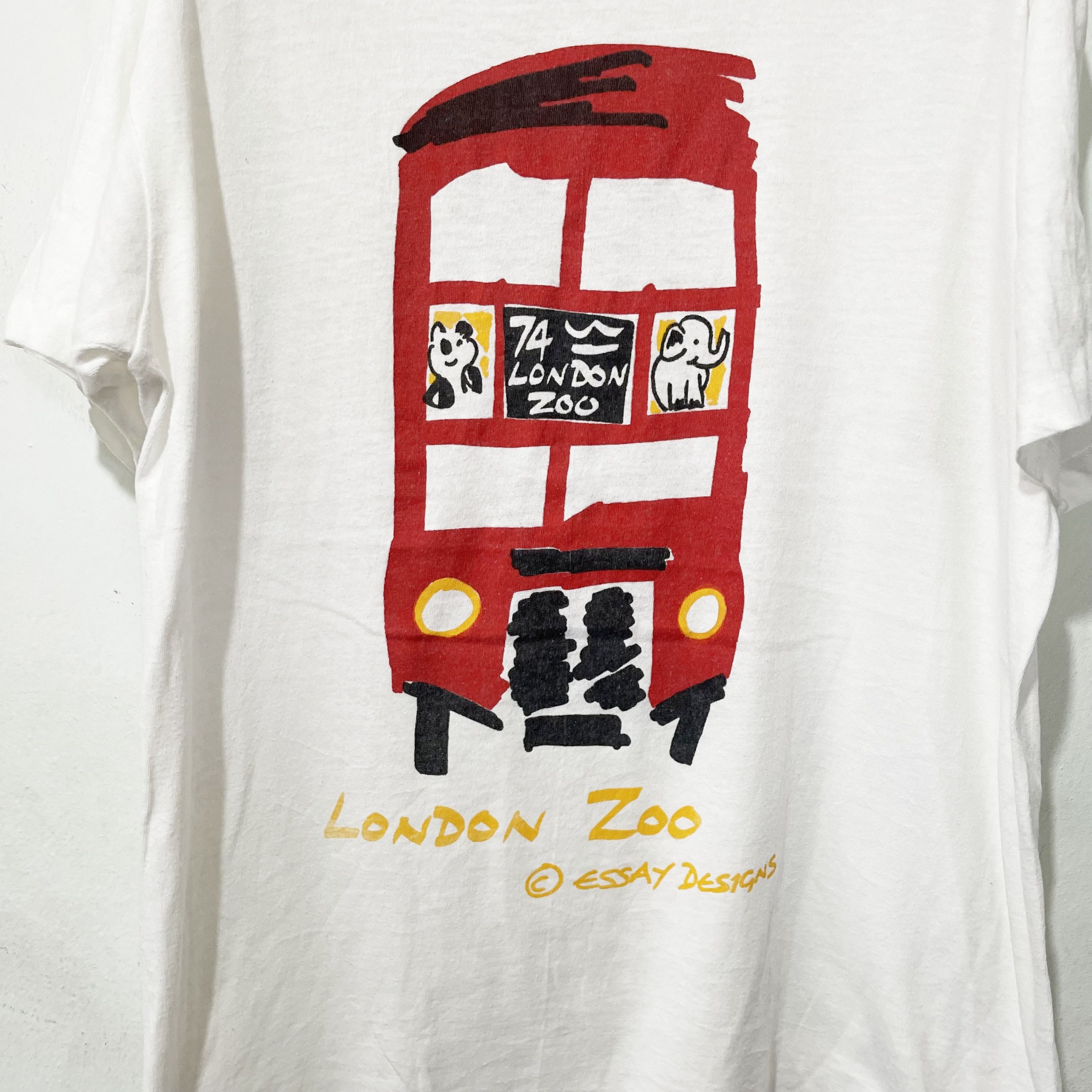 Vintage Vintage 90s London Zoo T-Shirt Size US M / EU 48-50 / 2 - 2 Thumbnail