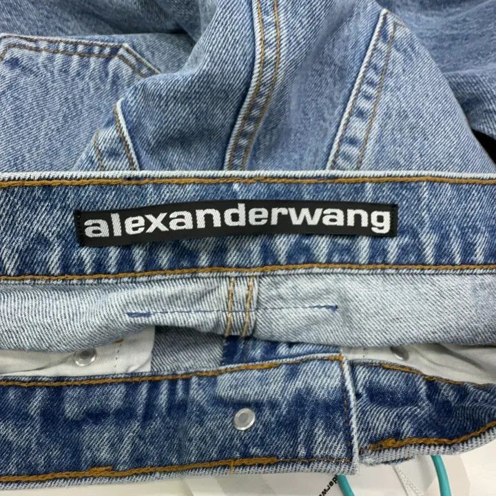 Alexander Wang Alexander Wang Denim High-Waisted Straight Leg Jeans - Size 25" / US 0 / IT 36 - 3 Thumbnail
