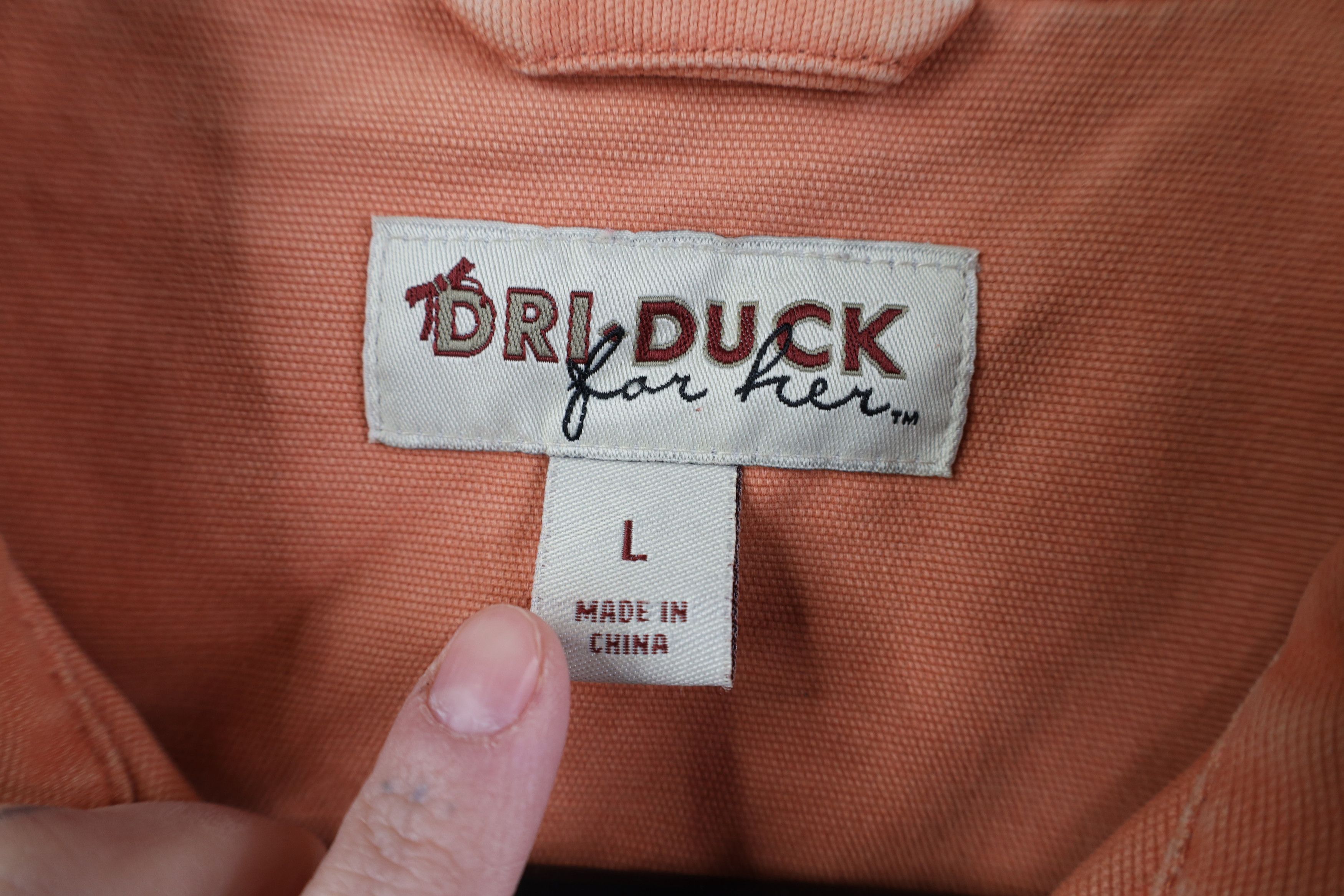 Vintage Vintage Y2K Streetwear Canvas Trucker Jacket Salmon Pink Size L / US 10 / IT 46 - 9 Thumbnail