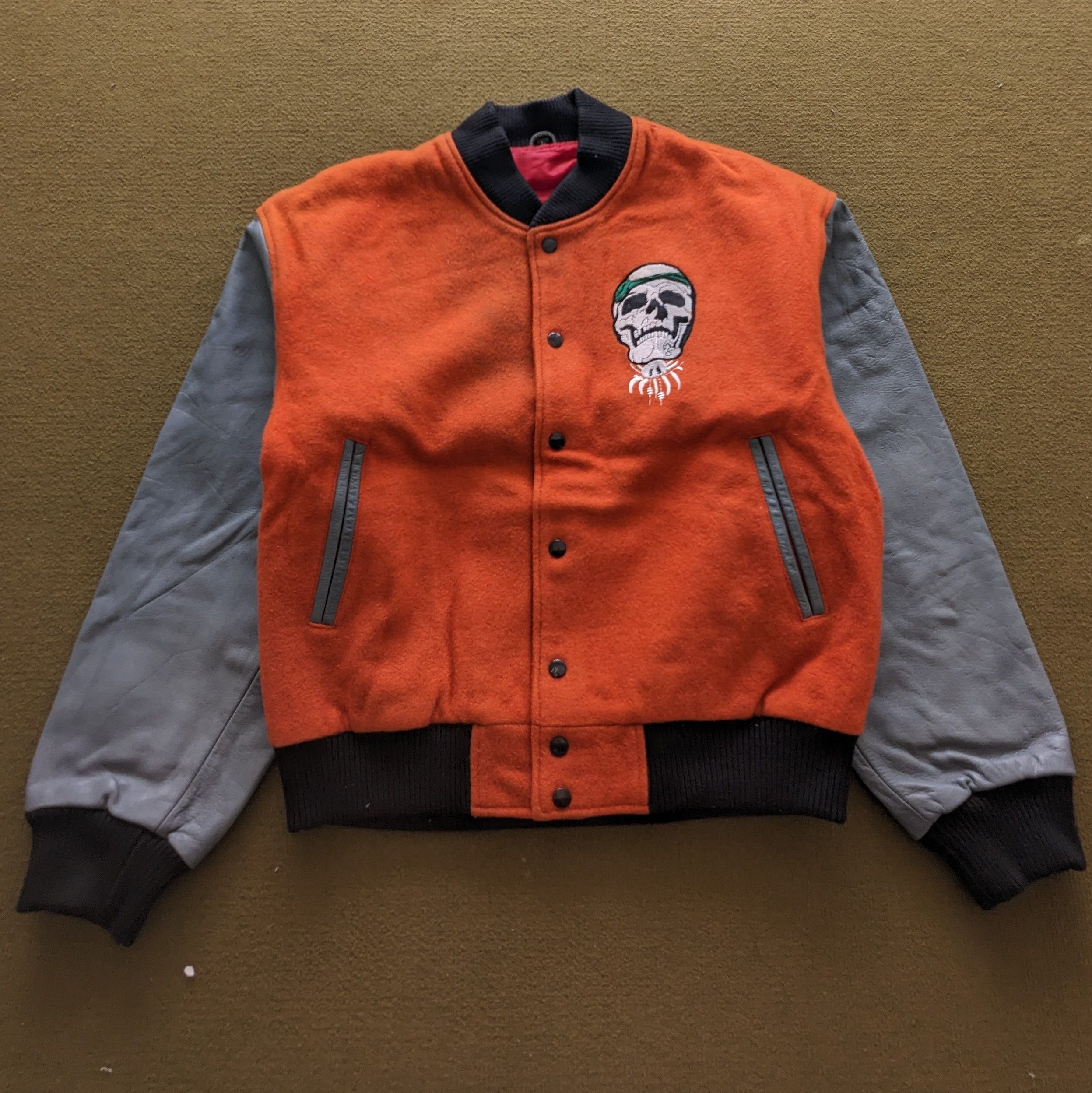 Vintage Vintage Just Brass Native Skull Varsity Jacket Size US M / EU 48-50 / 2 - 3 Thumbnail