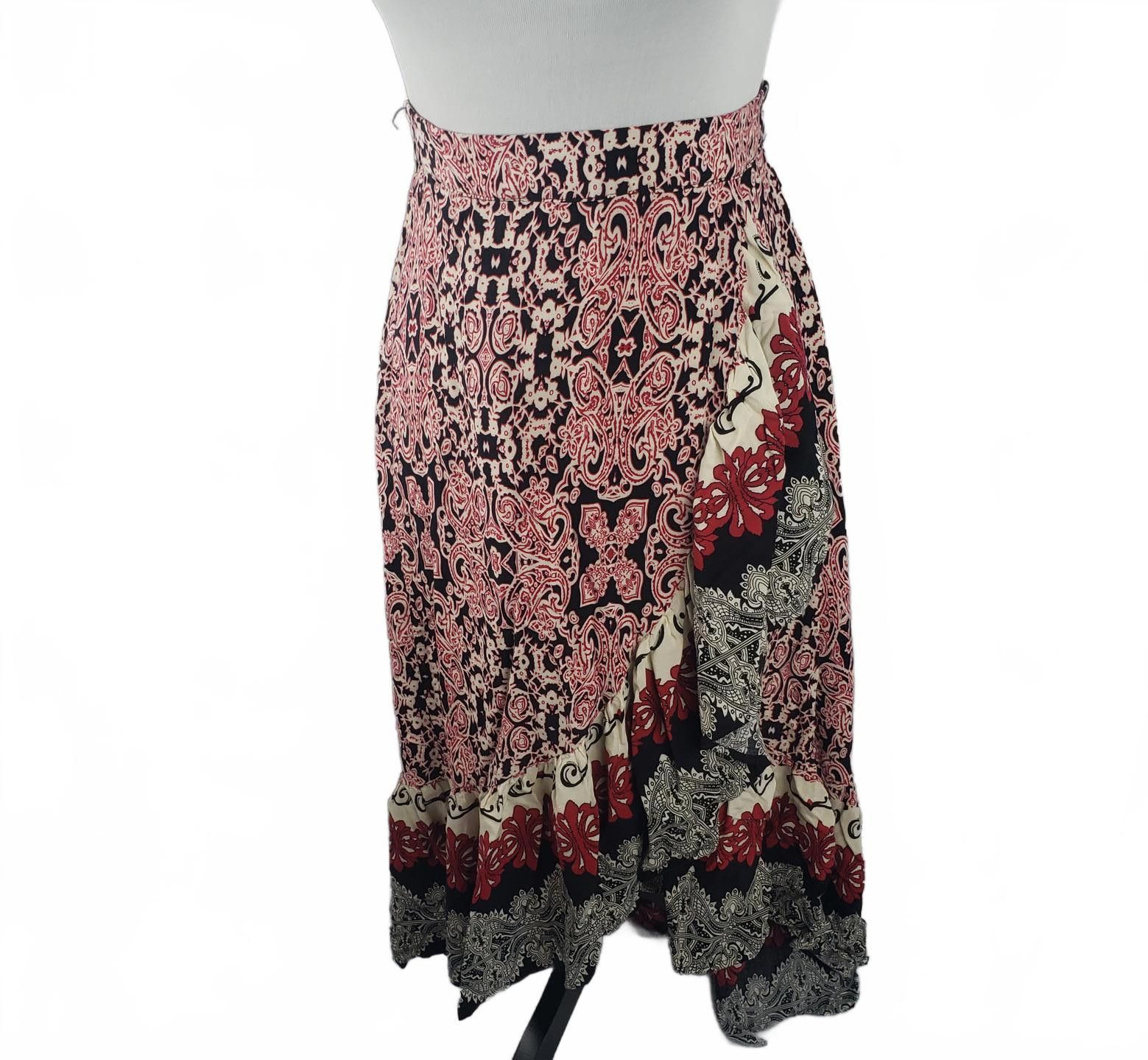 Shein SHEIN Boho Bohemian Style Maxi Skirt - Floral Print Size 28" / US 6 / IT 42 - 1 Thumbnail