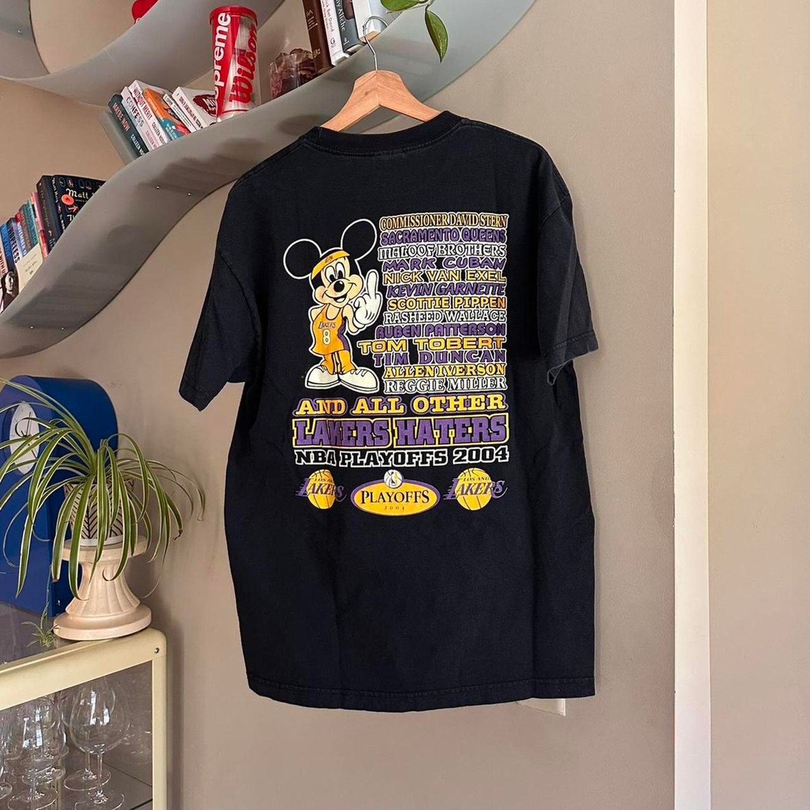 NBA × Vintage Vintage F Lakers Haters Mickey Parody Shirt Size US L / EU 52-54 / 3 - 4 Thumbnail