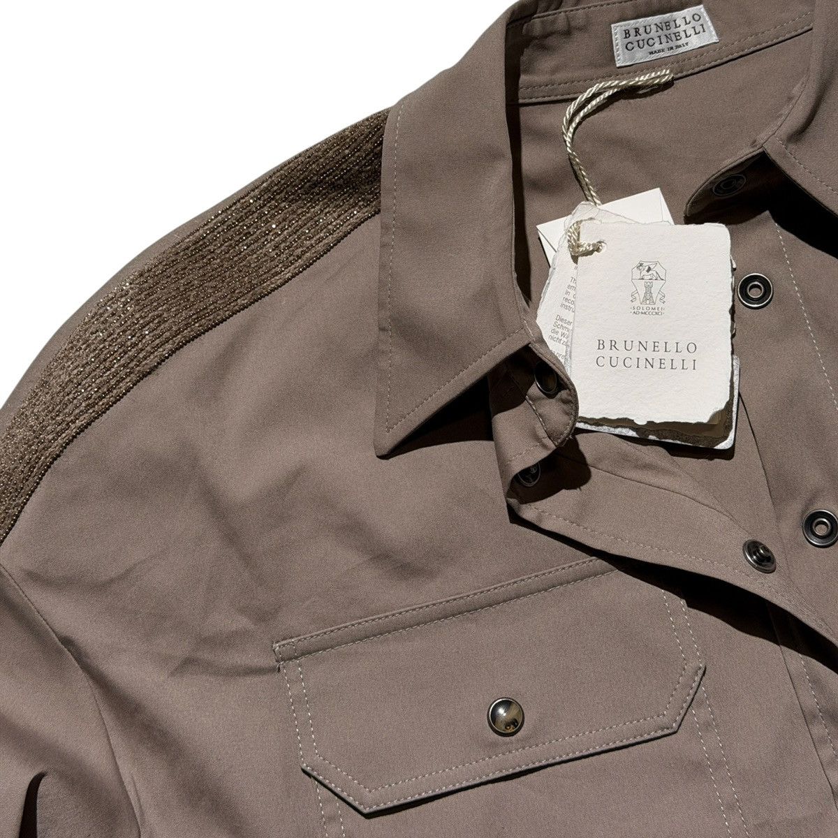 Brunello Cucinelli Monili beaded snap button shirt Size US S / EU 44-46 / 1 - 3 Thumbnail