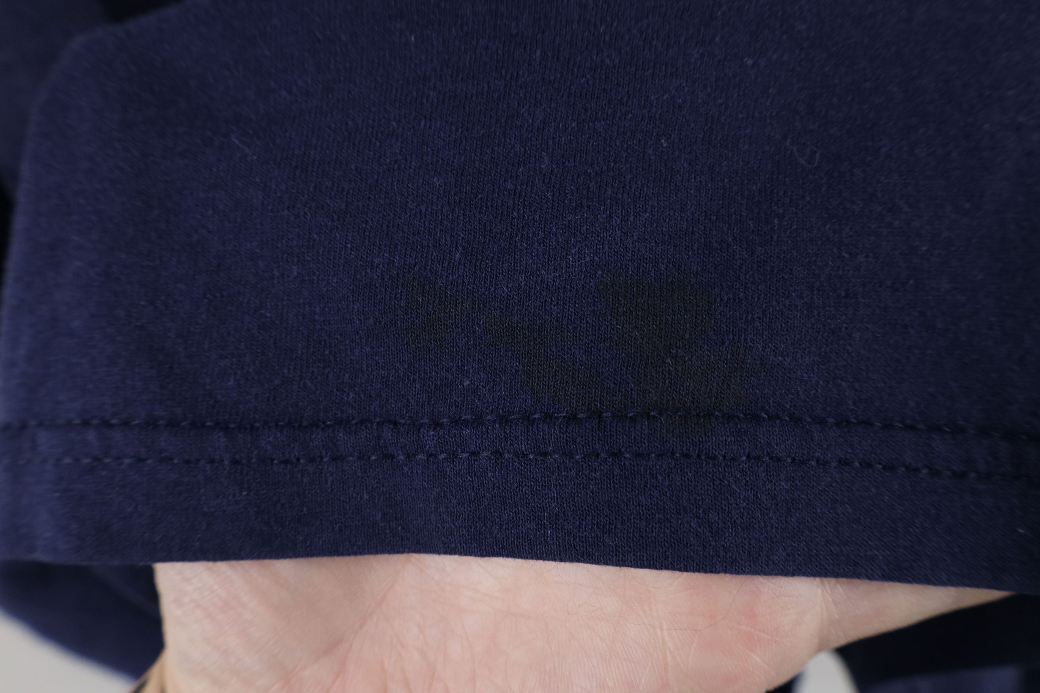 Vintage Vintage 90s Streetwear Blank Pocket T-Shirt Navy Blue Size US L / EU 52-54 / 3 - 4 Thumbnail