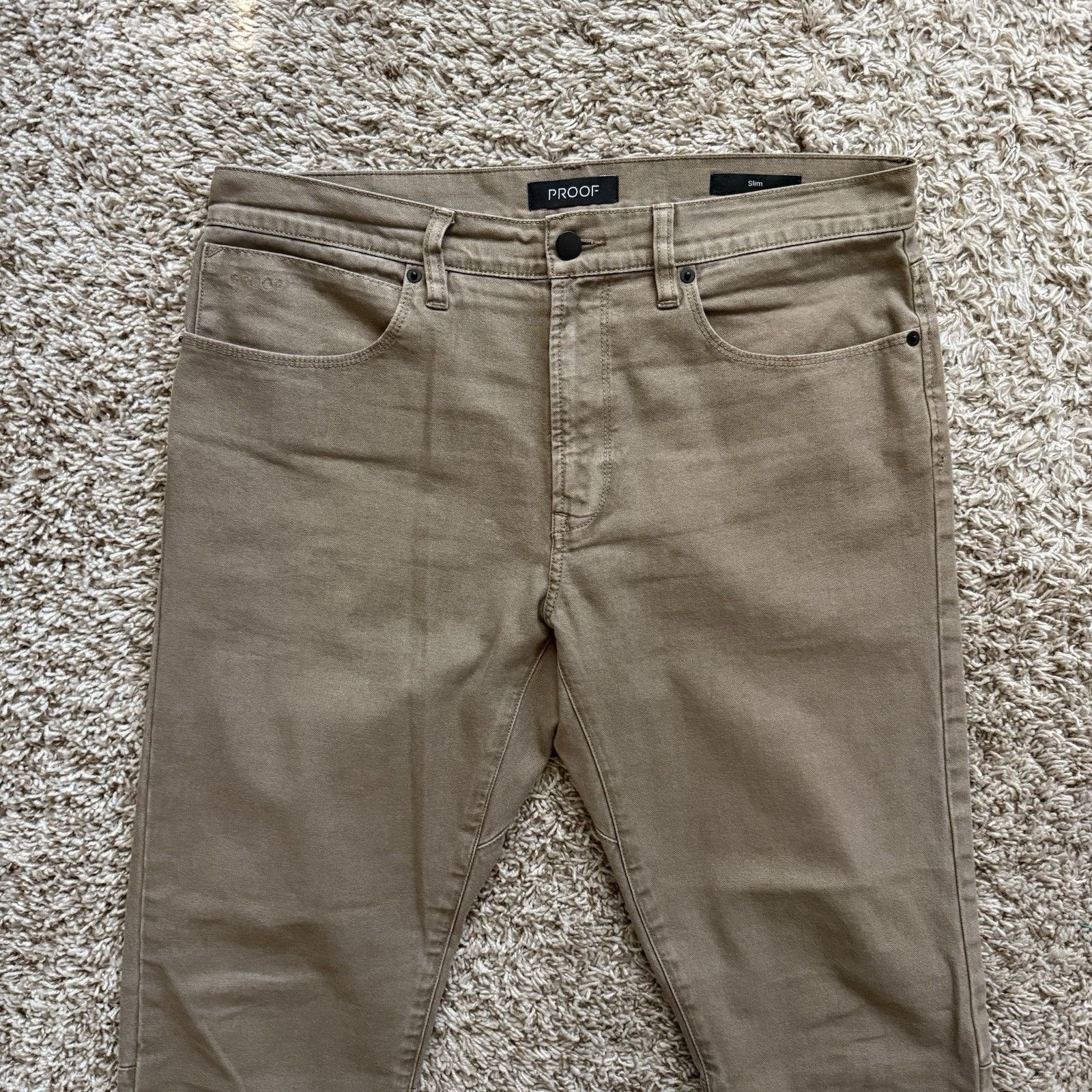Huckberry Proof Rover Pants Men’s Size 32x32 Brown Slim Huckberry Size US 32 / EU 48 - 2 Thumbnail