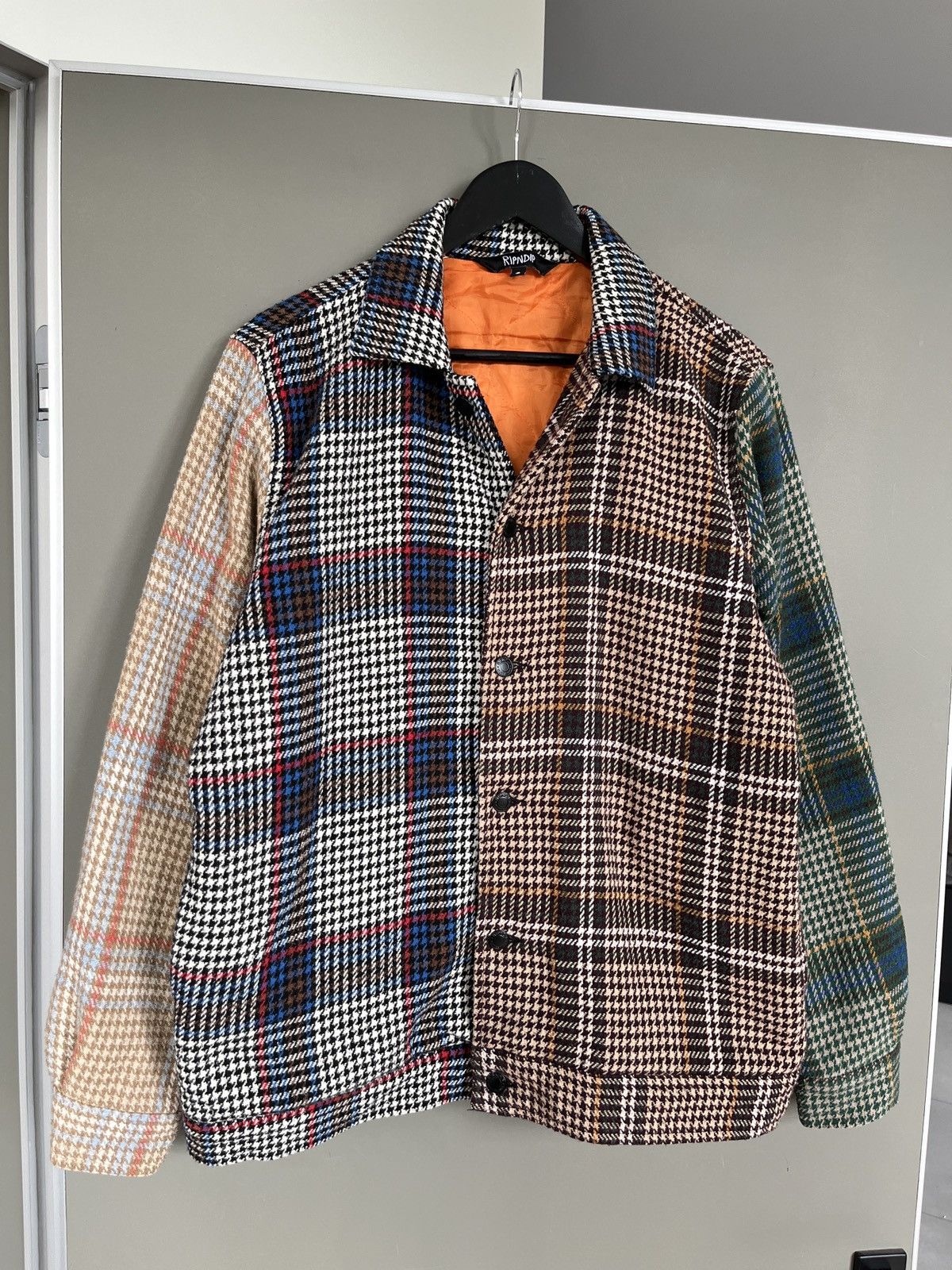 RIPNDIP RipnDip Roygbiv Tweed Plaid Coach Jacket Big Logo Size US S / EU 44-46 / 1 - 4 Thumbnail