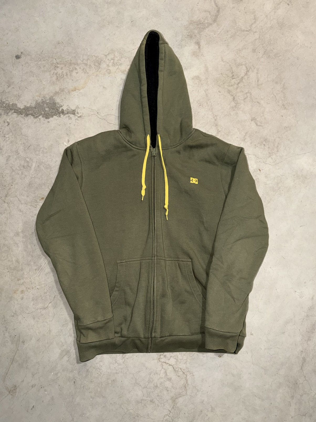 DC Y2K DC Shoes Fleece Lined Zip Up Snowboard Hoodie Size US L / EU 52-54 / 3 - 1 Thumbnail