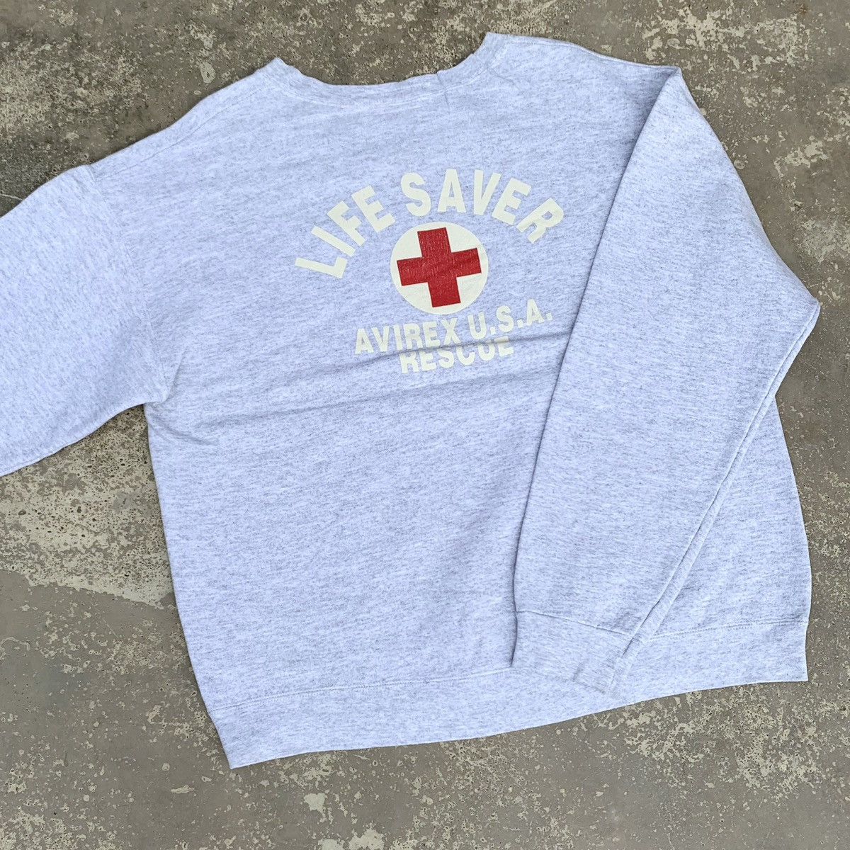 Avirex × Vintage Vintage 90s Life Saver Avirex Usa Crewneck Size US M / EU 48-50 / 2 - 1 Thumbnail