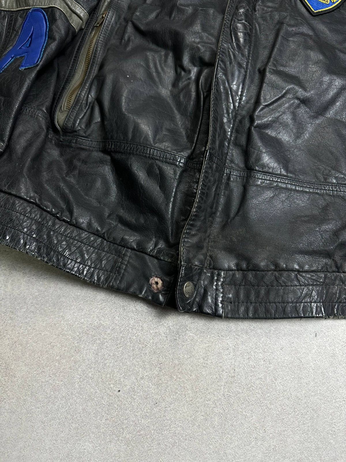 Genuine Leather Vintage 90s San Francisco Police Genuine Leather Moto Jacket Size US M / EU 48-50 / 2 - 5 Thumbnail