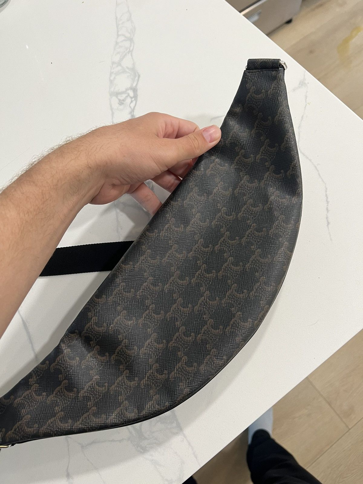 Celine × Hedi Slimane Triomphe Monogram Belt bag Size ONE SIZE - 6 Thumbnail