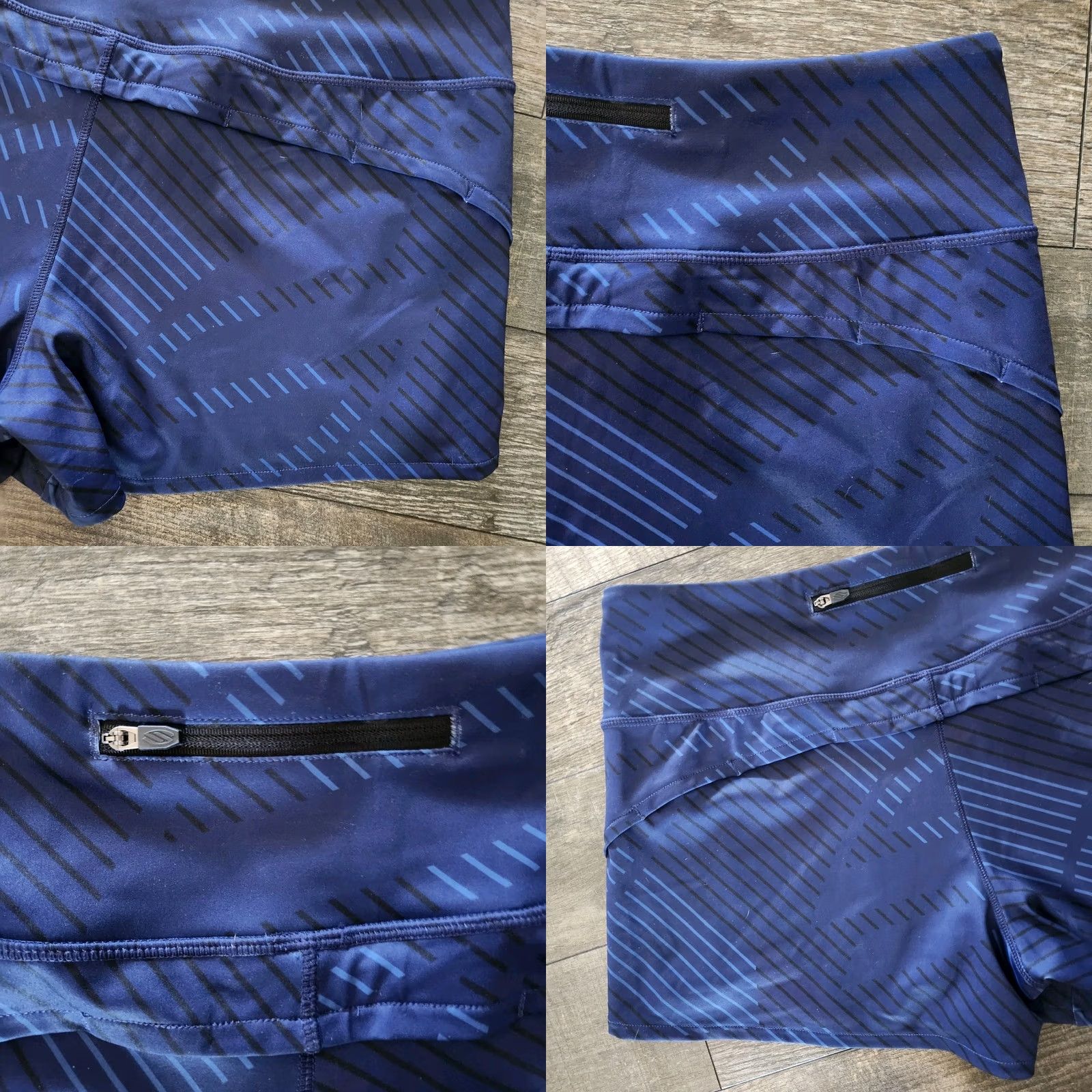 Vintage Selkirk Pickleball Shorts Womens Medium Geo Blue 2 In 1 High Waist Performance Size 32" / US 10 / IT 46 - 8 Thumbnail