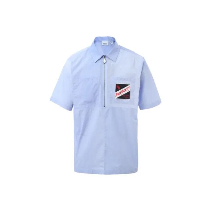 Burberry Burberry Logo Short Sleeve Shirt for Men Size US M / EU 48-50 / 2 - 1 Thumbnail