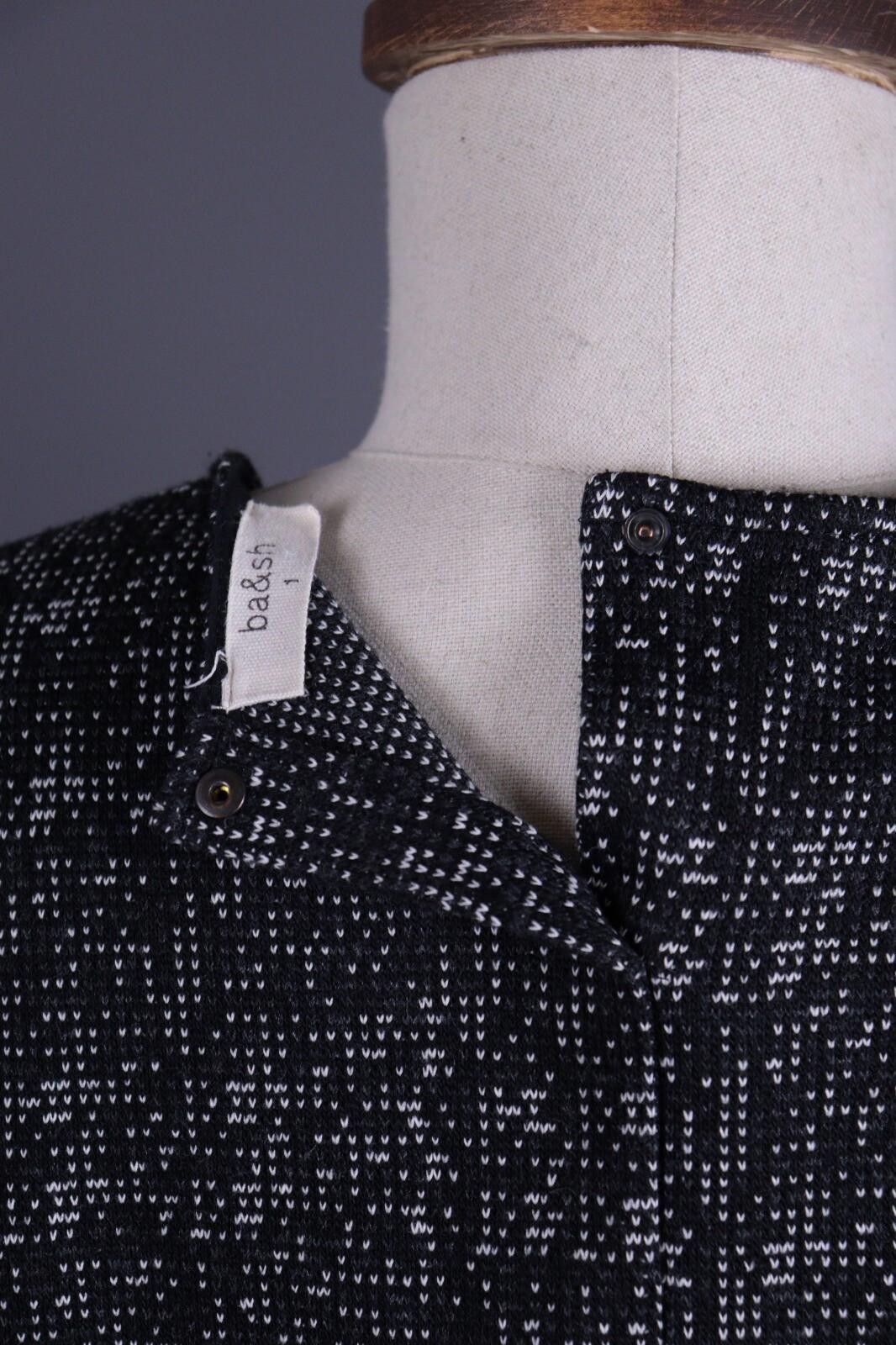 Wilkes Bashford BA&SH Ref Palmer Black Knit Tweed Top Shirt Size 1 / S Size S / US 4 / IT 40 - 10 Thumbnail