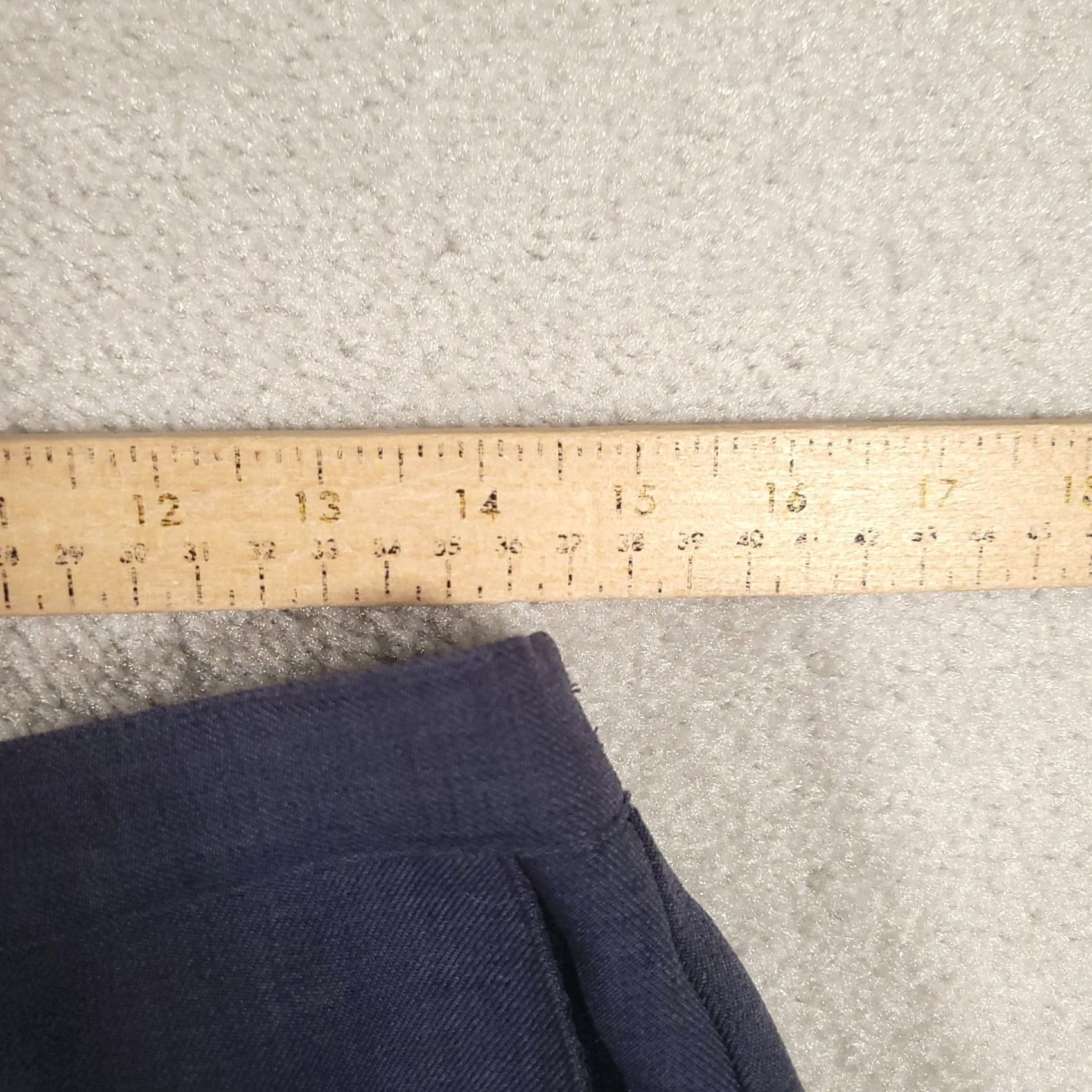 Vintage Alfred Dunner Pants Womens 12 Blue Pull On Elastic Waist Polyester Slacks Size 34" / US 12 / IT 48 - 3 Thumbnail