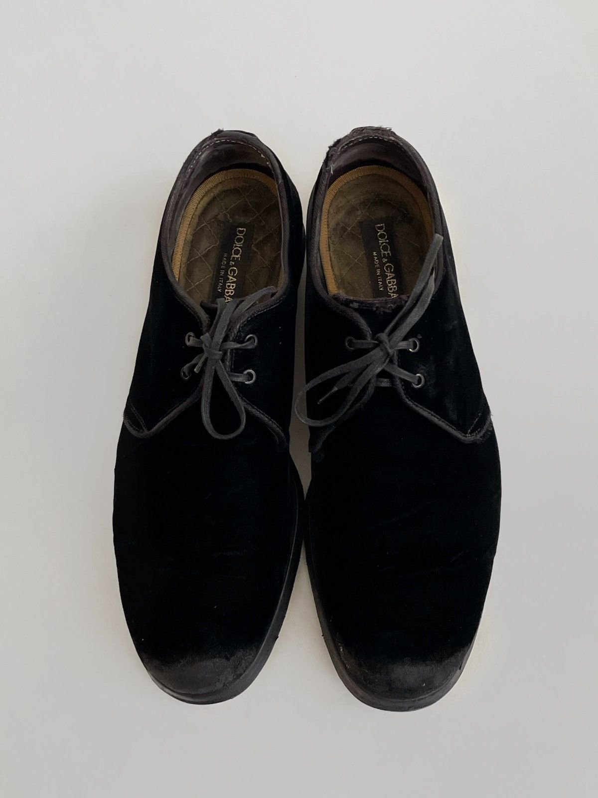 Dolce & Gabbana Dolce Gabbana distressed velour/leather casual shoes Size US 8.5 / EU 41-42 - 12 Thumbnail