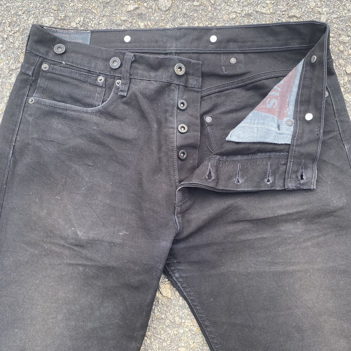 Buckle Black W33💥Vintage Levi’s Black Denim Buckle Back Jeans Pants Size US 33 - 7 Thumbnail