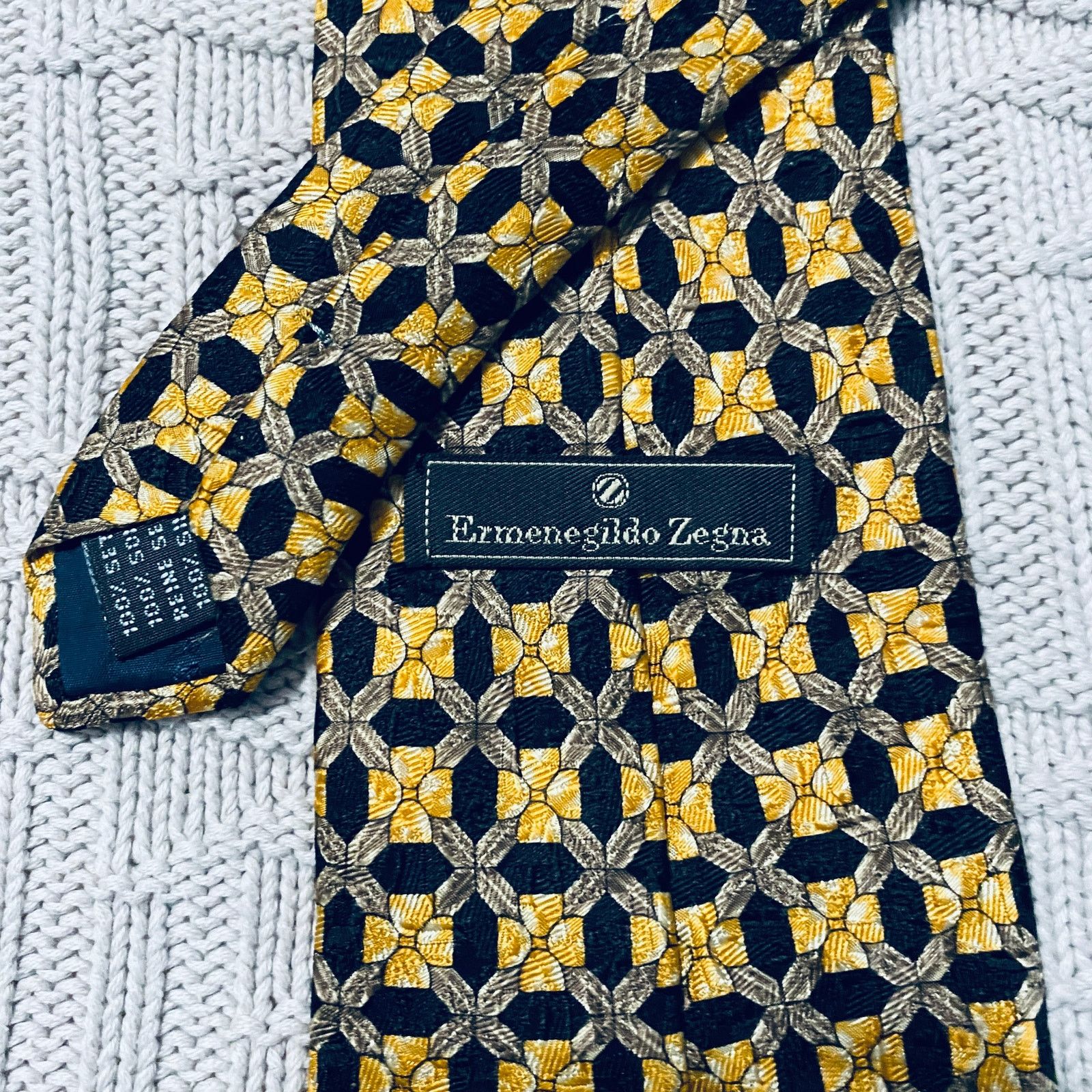 Ermenegildo Zegna Ermenegildo Zegna golden flower silk tie Size ONE SIZE - 3 Thumbnail
