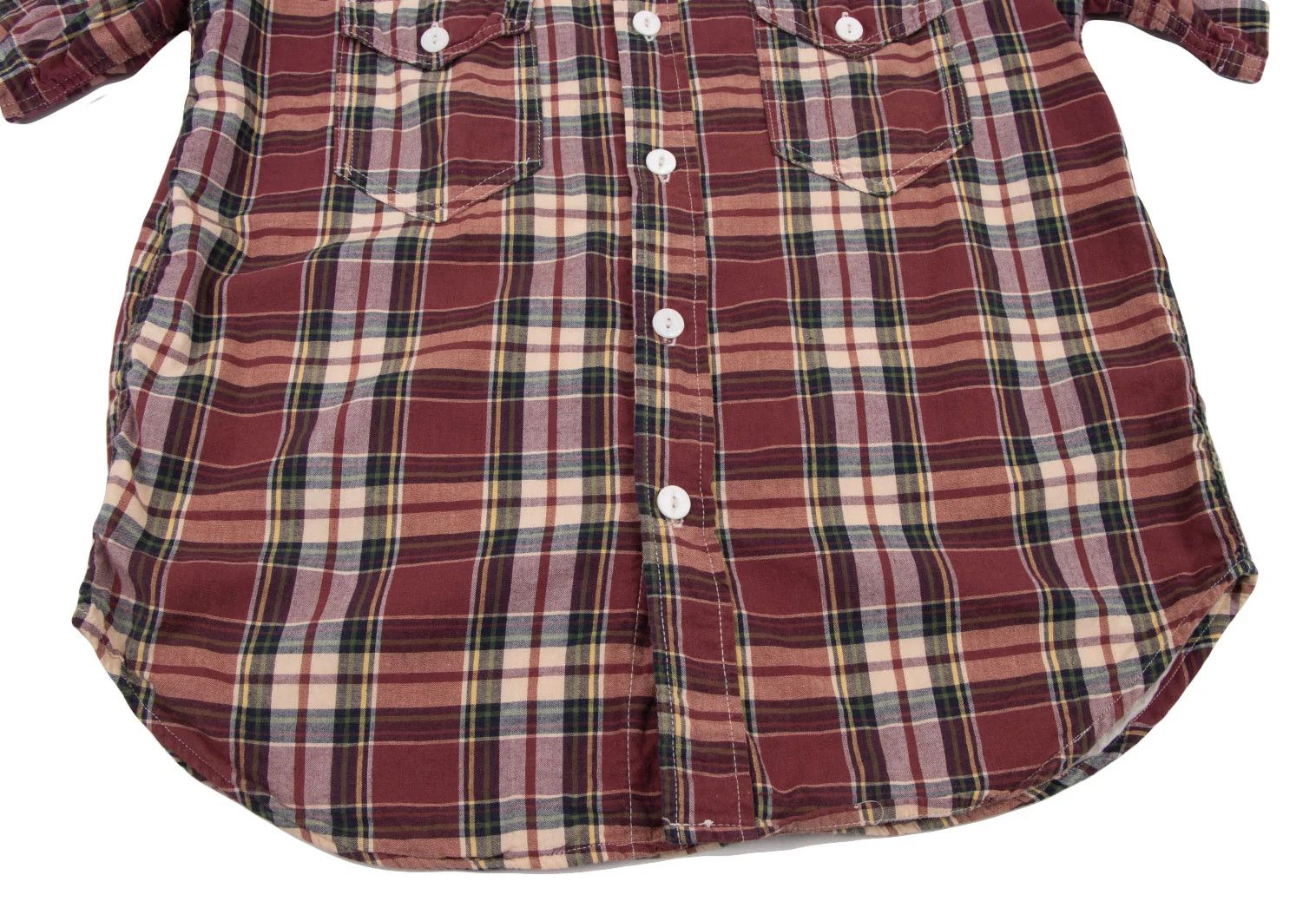 Red Check Short Sleeve Shirt Size S in Good Condition