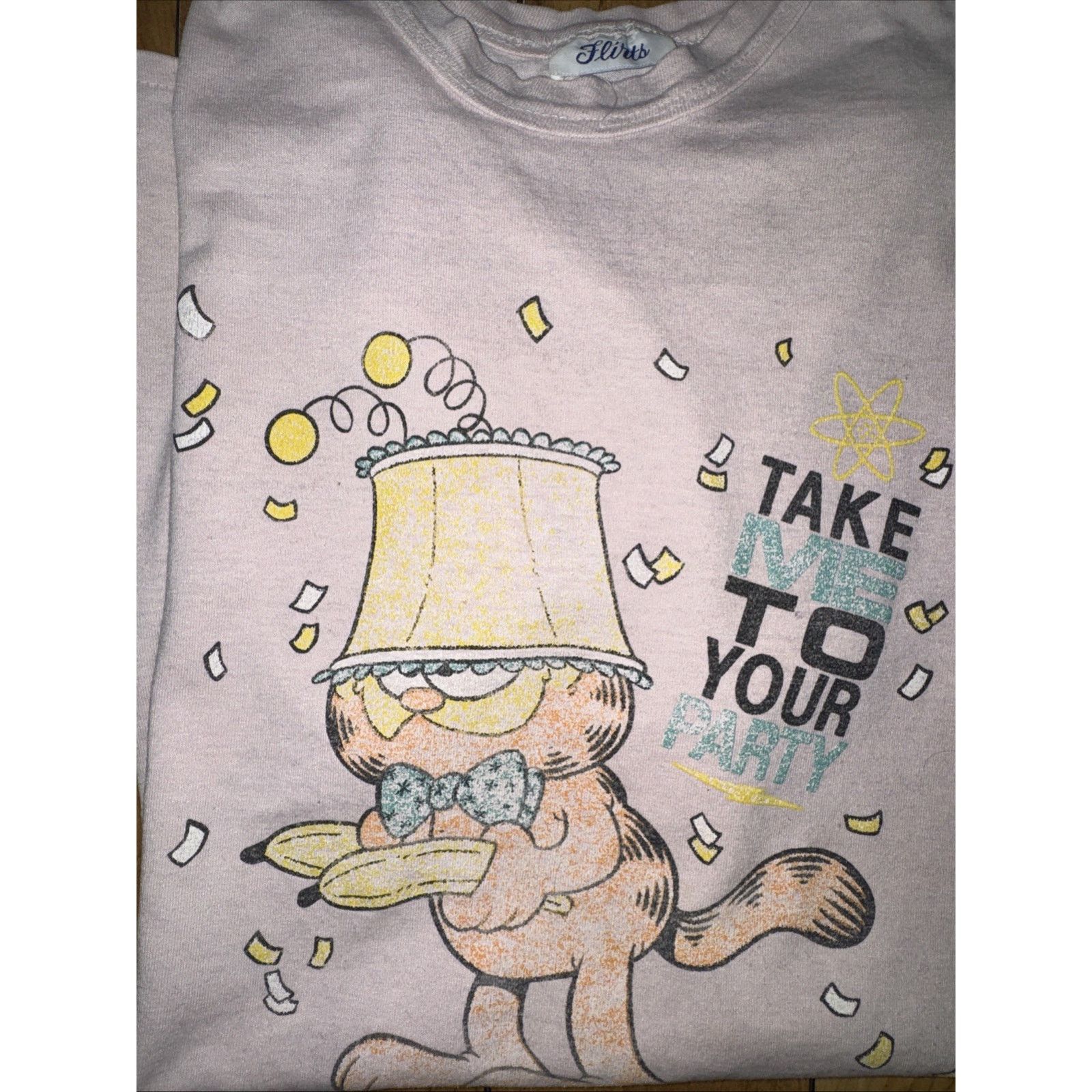 Vintage 1978 Garfield cartoon Jim Davis 70’s Party Shirt 22x30 Size US XXL / EU 58 / 5 - 8 Thumbnail