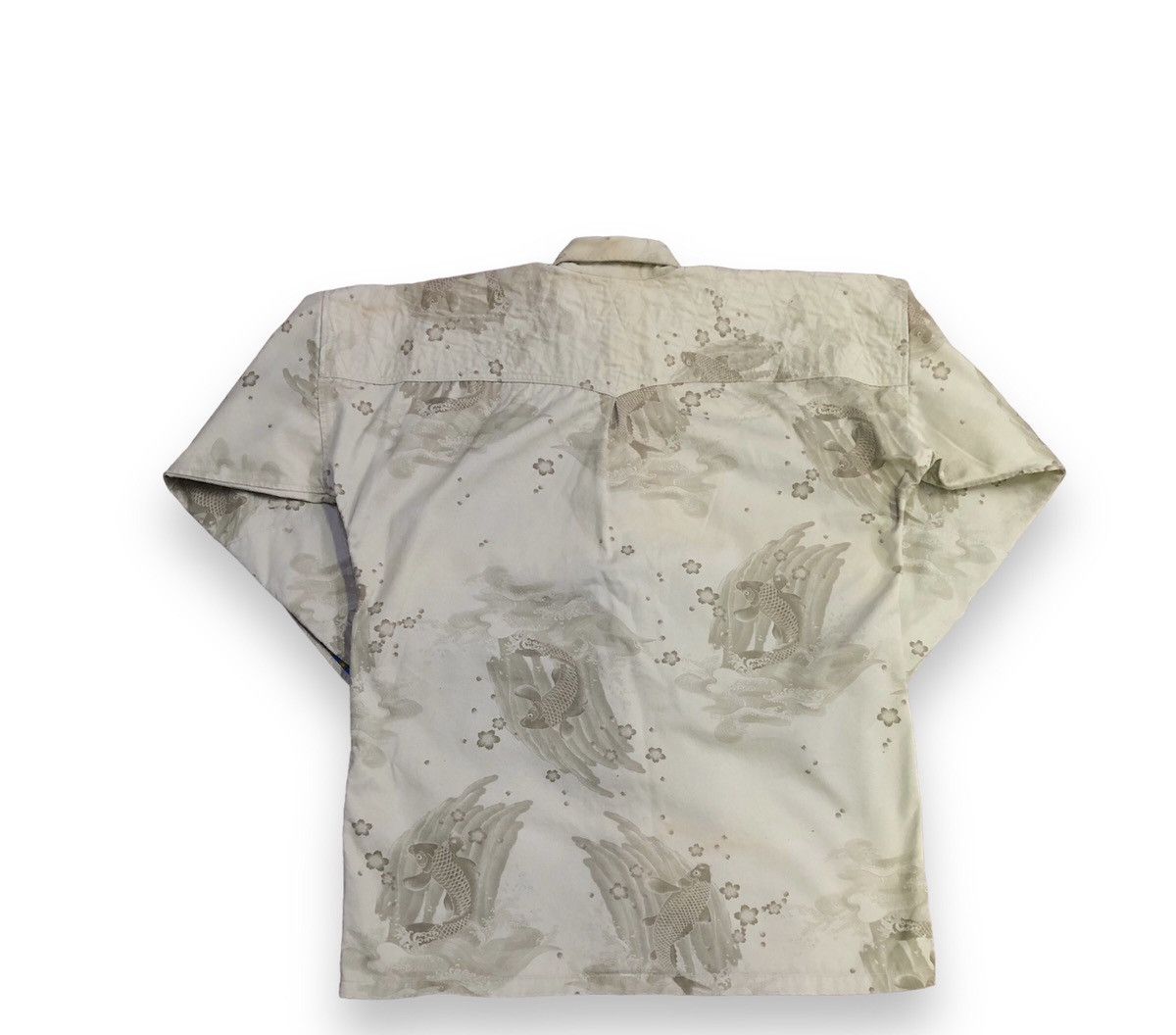 Japanese Brand Toraichi Sukajan Koi Fish Ilustration Worker Jacket Size US L / EU 52-54 / 3 - 2 Thumbnail
