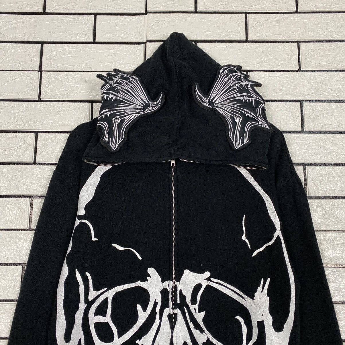 Hysteric Glamour 🔥HOODIE ZIPPER SWEATER GLAD NEWS SKELETON BONE BIG LOGO Size US M / EU 48-50 / 2 - 3 Thumbnail