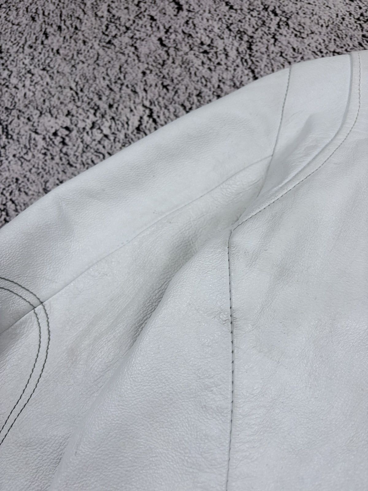 G-Star G-Star Raw Archive White Cowhide Leather Moto Jacket M Size US M / EU 48-50 / 2 - 18 Thumbnail