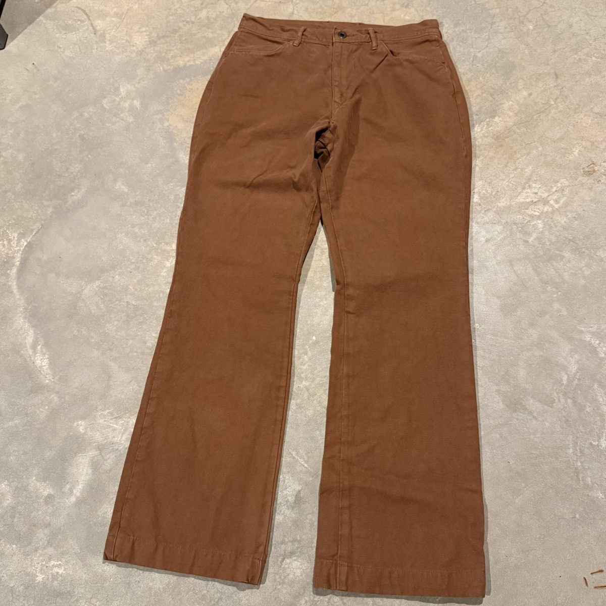 Kapital Kapital Cargo Pocket Stenciled Canvas Bootcut Work Pants Size US 30 / EU 46 - 8 Thumbnail
