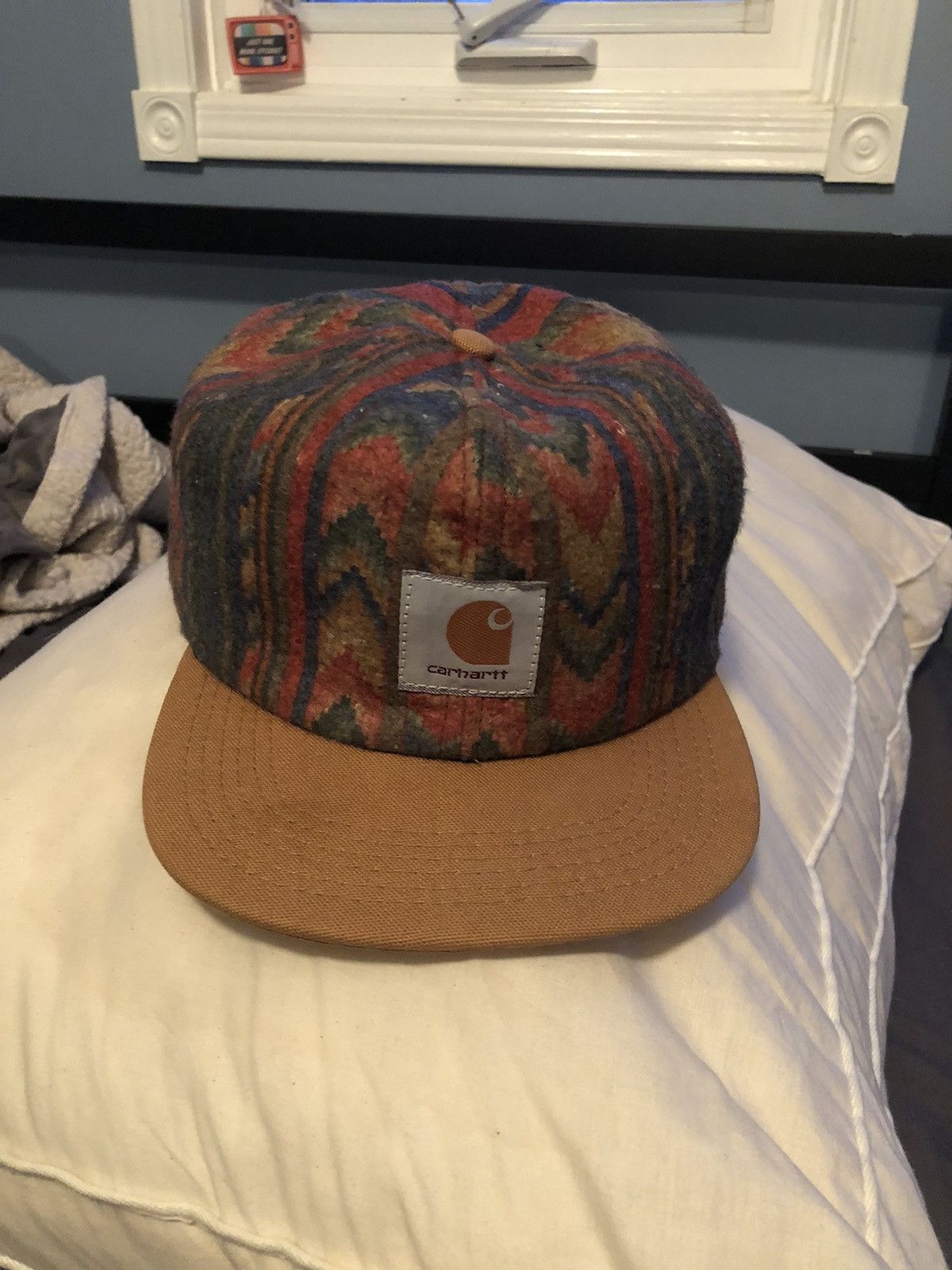 Carhartt CARHARTT AZTEC SOUTHWESTERN WOOL HAT - MADE 1994 - DEADSTOCK Size ONE SIZE - 9 Thumbnail