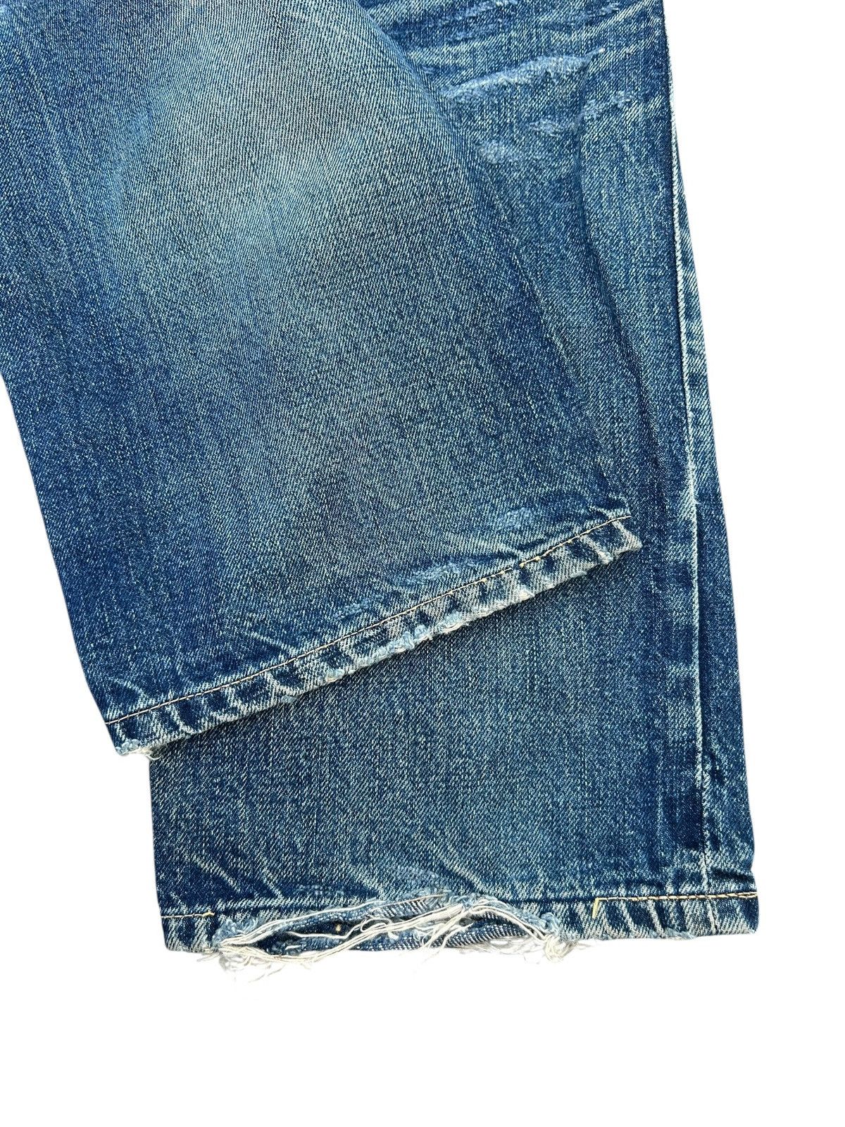 Kapital Vintage Japanese Brand Beams Selvedge Distressed Denim Jeans Size US 30 / EU 46 - 14 Thumbnail