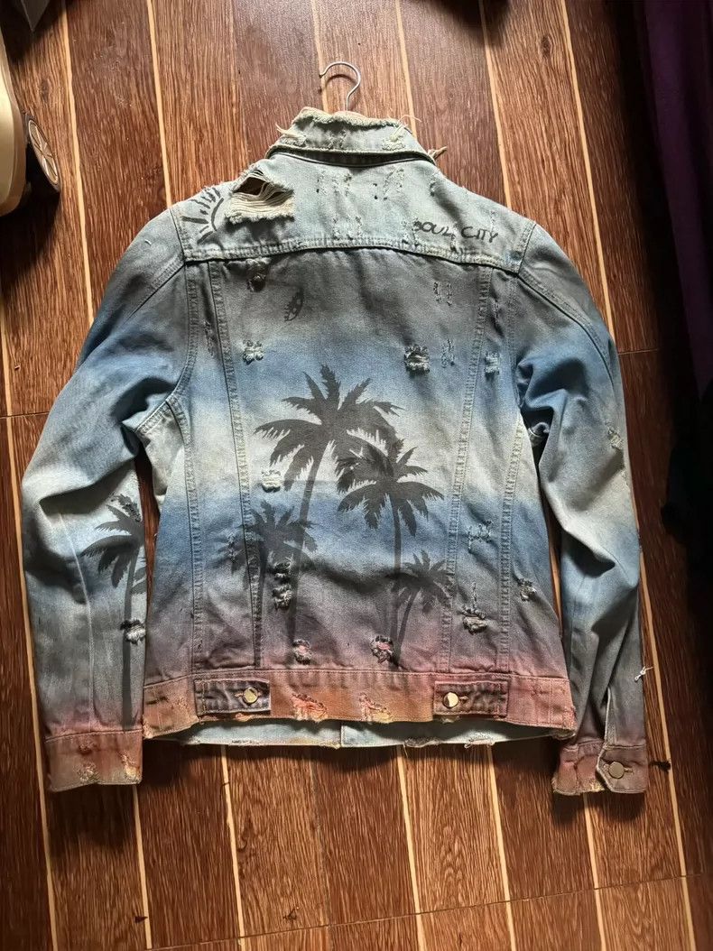 Amiri Amiri Coconut Tree Denim Jacket Size US S / EU 44-46 / 1 - 2 Thumbnail