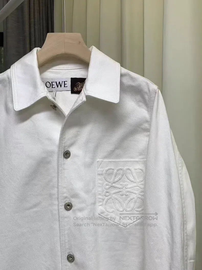 Loewe Loewe Collaboration Classic Logo Denim Shirt Jacket Size XXS / US 00 / IT 34 - 3 Thumbnail