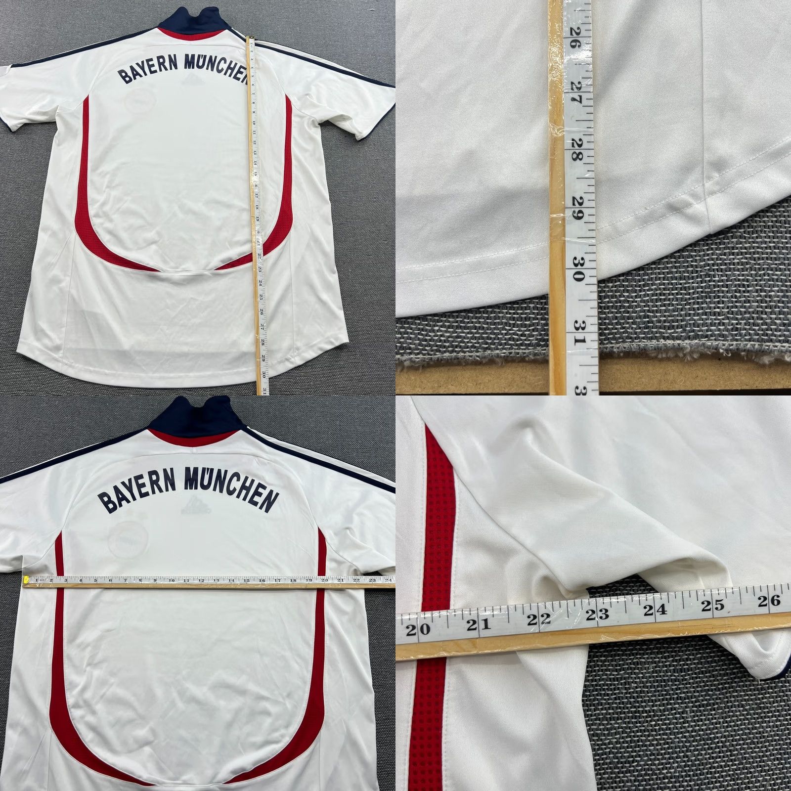 Adidas adidas Bayern Munich 2006 2007 Away Jersey Football Mens L Shirt White Size US L / EU 52-54 / 3 - 9 Thumbnail