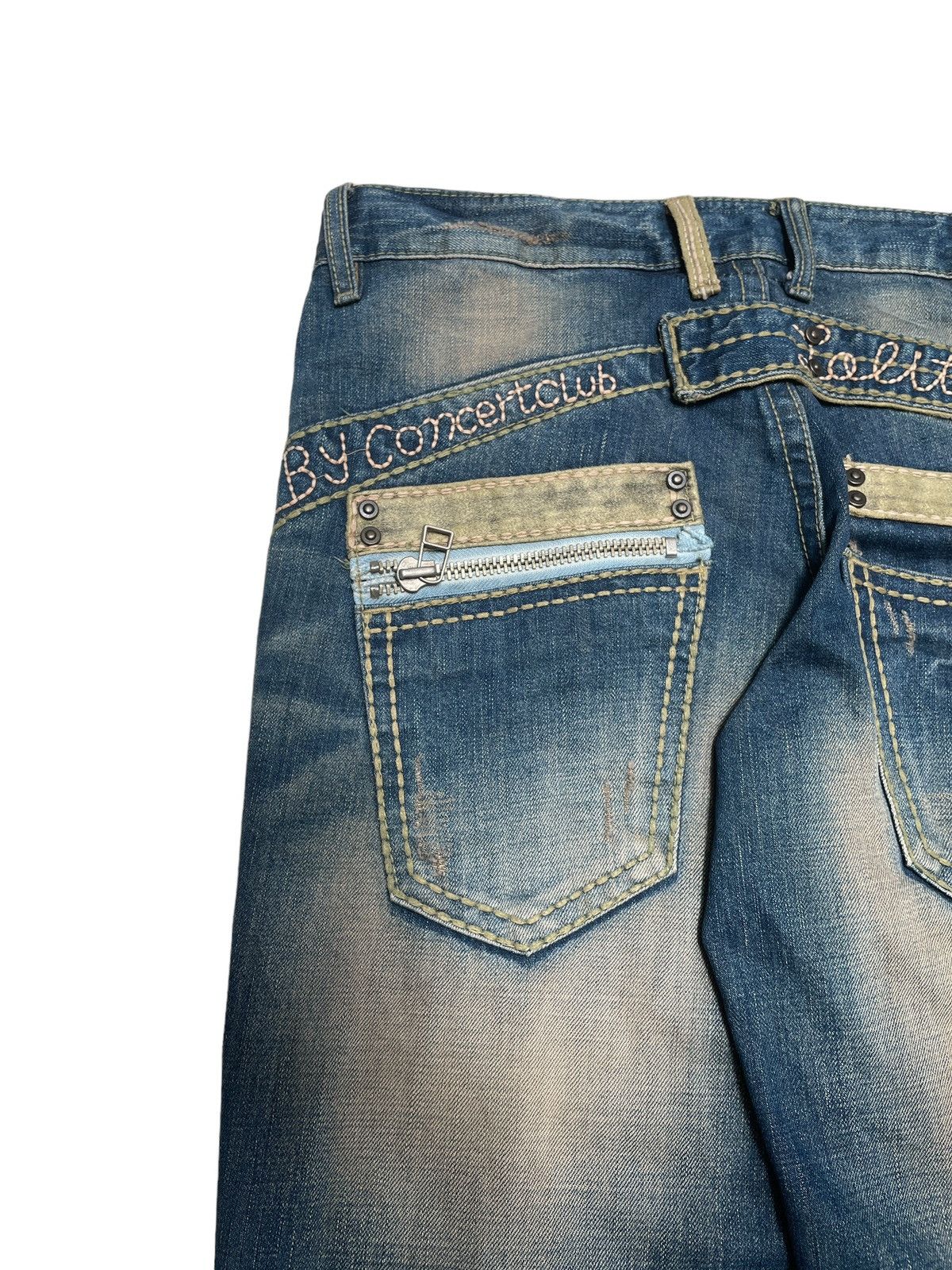 If Six Was Nine × Japanese Brand Very Rare Vintage Japanese Brand Lolita Flared Jeans 1990s Size US 32 / EU 48 - 5 Thumbnail