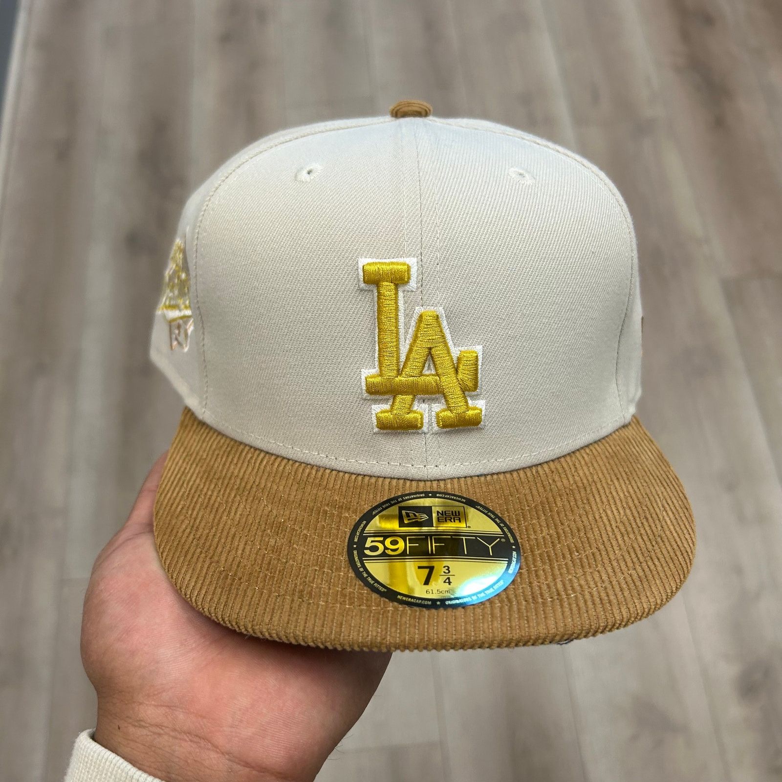 New Era New Era Los Angeles Dodgers Cream 5950 Hat Brown Size 7 3/4 Size ONE SIZE - 2 Thumbnail