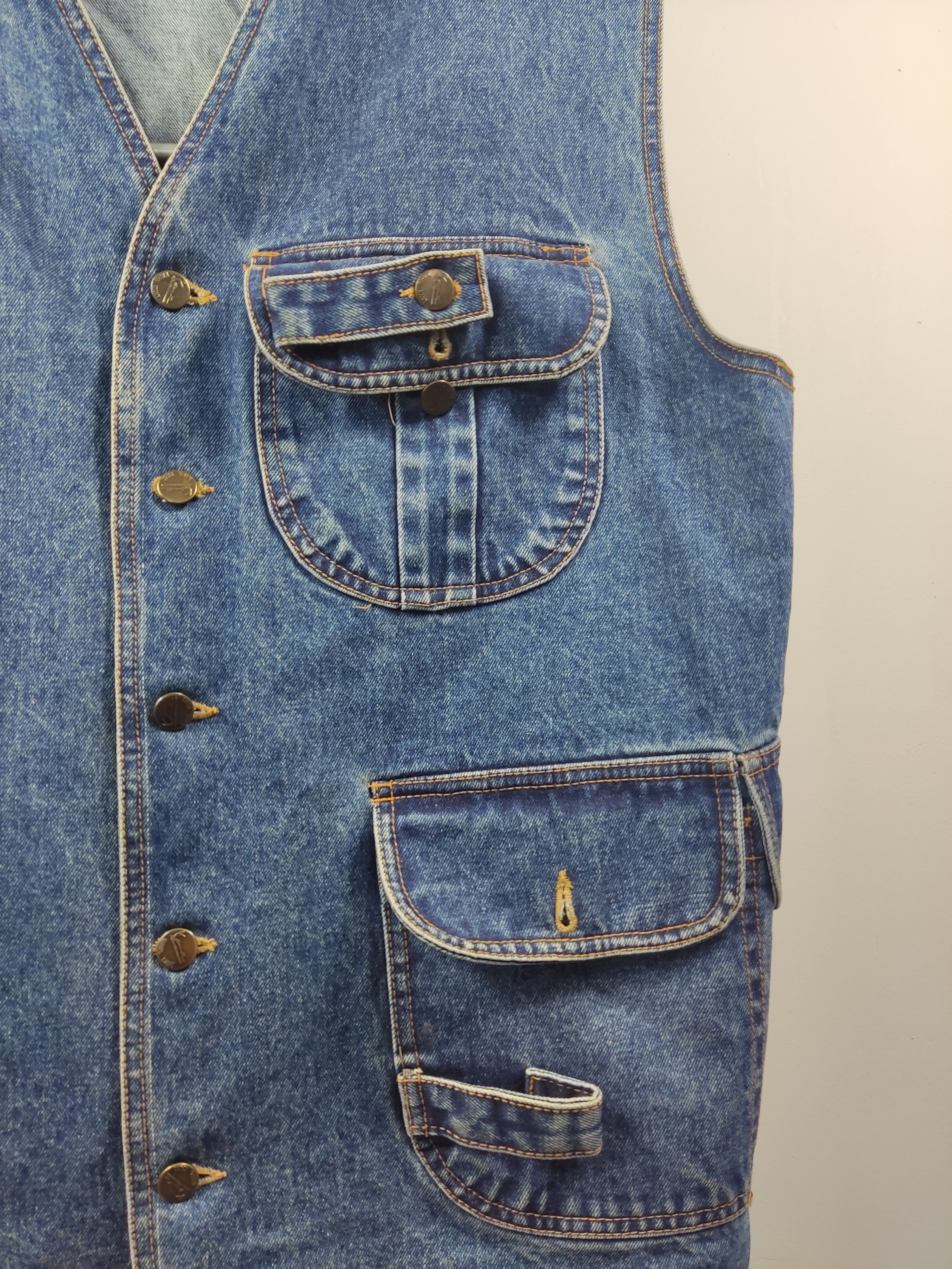Karl Kani Karl Kani 90's Jeans Vest Size US XXL / EU 58 / 5 - 4 Thumbnail