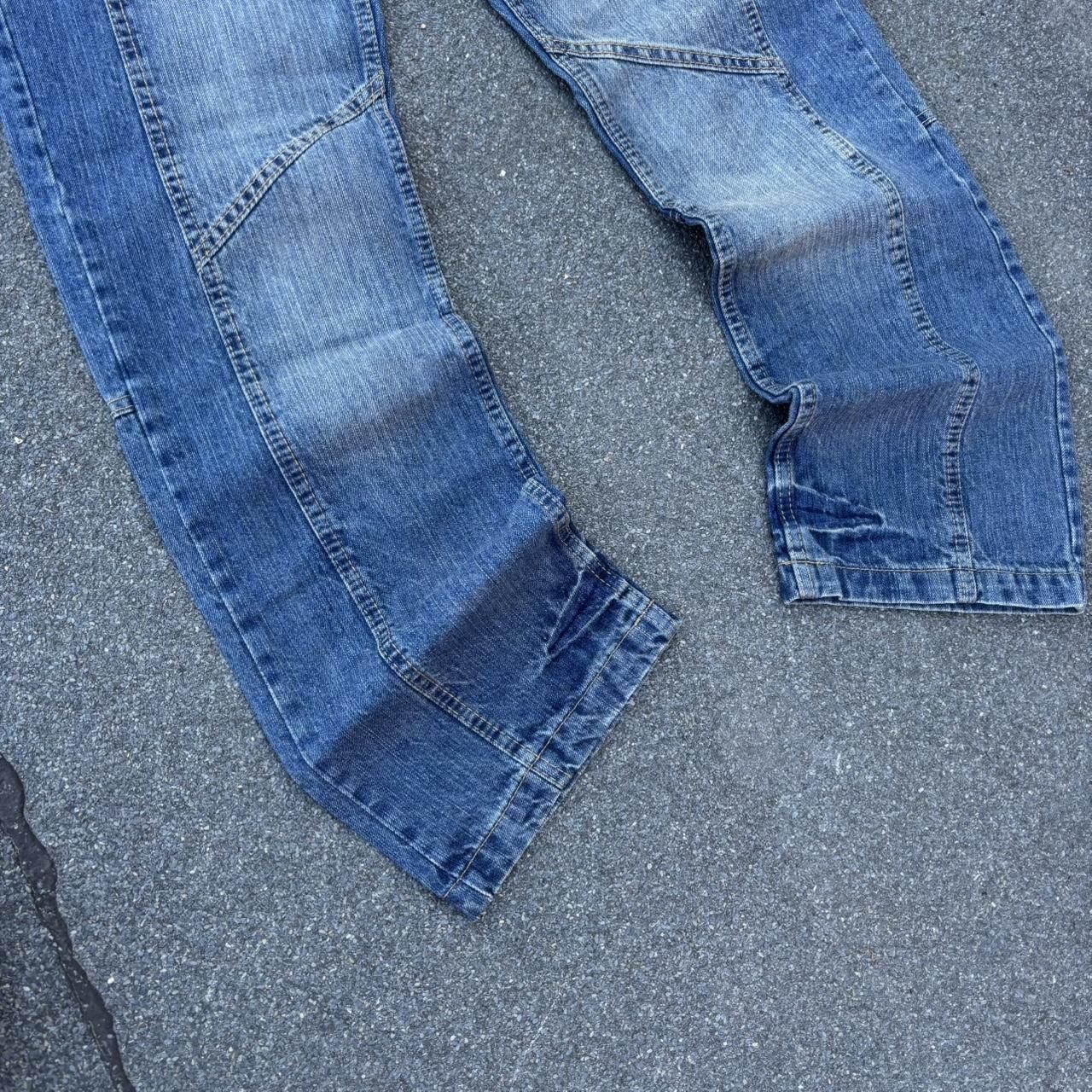 Japanese Brand × Vintage Vintage y2k 90s embroidered zipper details acid wash jeans Size US 33 - 4 Thumbnail