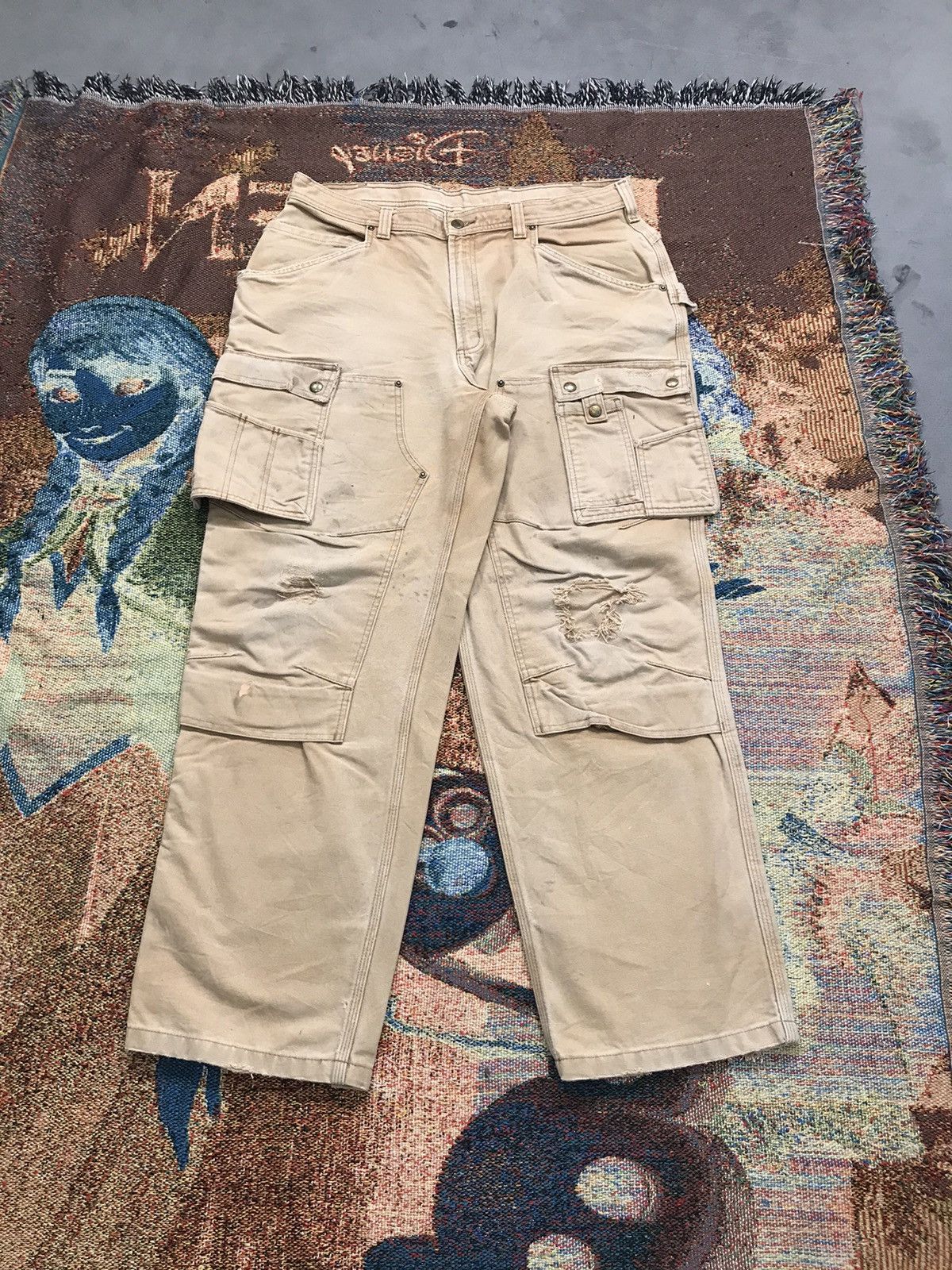 Carhartt Vintage Carhartt EB219 BRN double knee cargo workwear Size US 38 / EU 54 - 1 Thumbnail