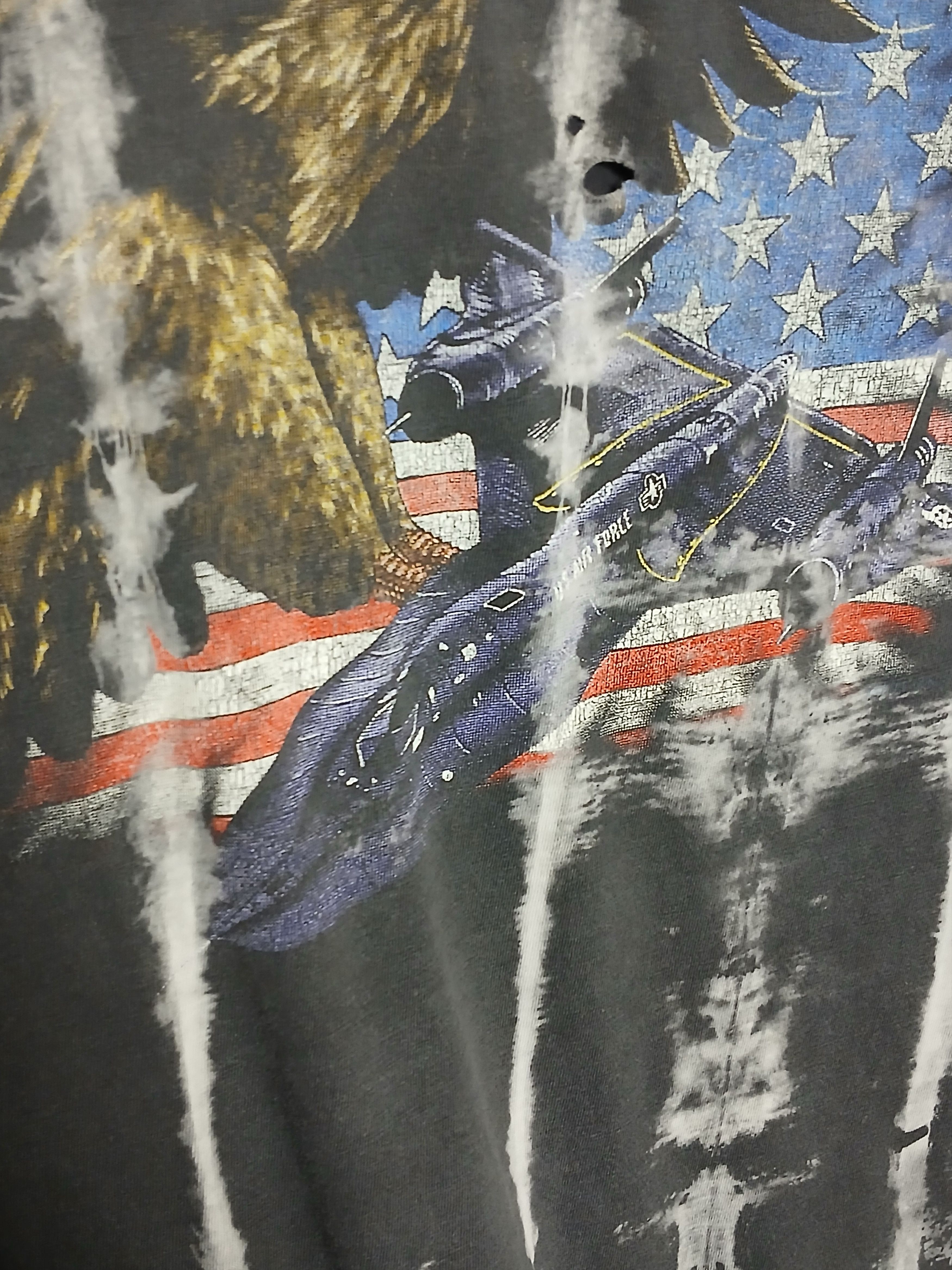 Vintage Vintage USA Air Force Born To Kill T-Shirt Size US XL / EU 56 / 4 - 5 Thumbnail