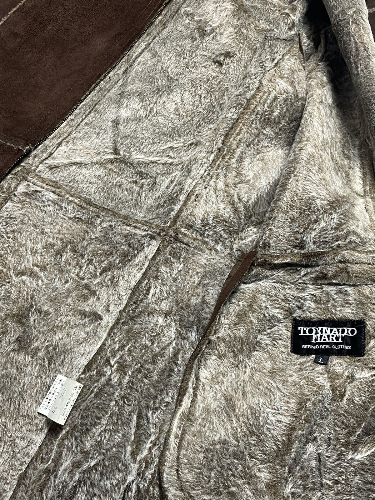 Tornado Mart 2000’s Tornado Mart - Faux Fur Leather Suede Jacket Size US L / EU 52-54 / 3 - 7 Thumbnail