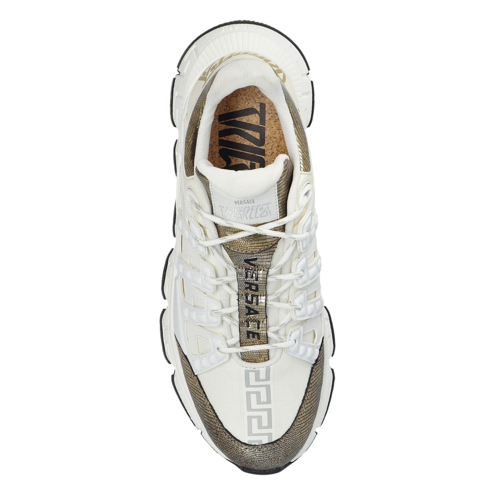 Versace VERSACE Trigreca White Leather Sneakers New And Authentic (M Size US 11.5 / EU 44-45 - 4 Thumbnail