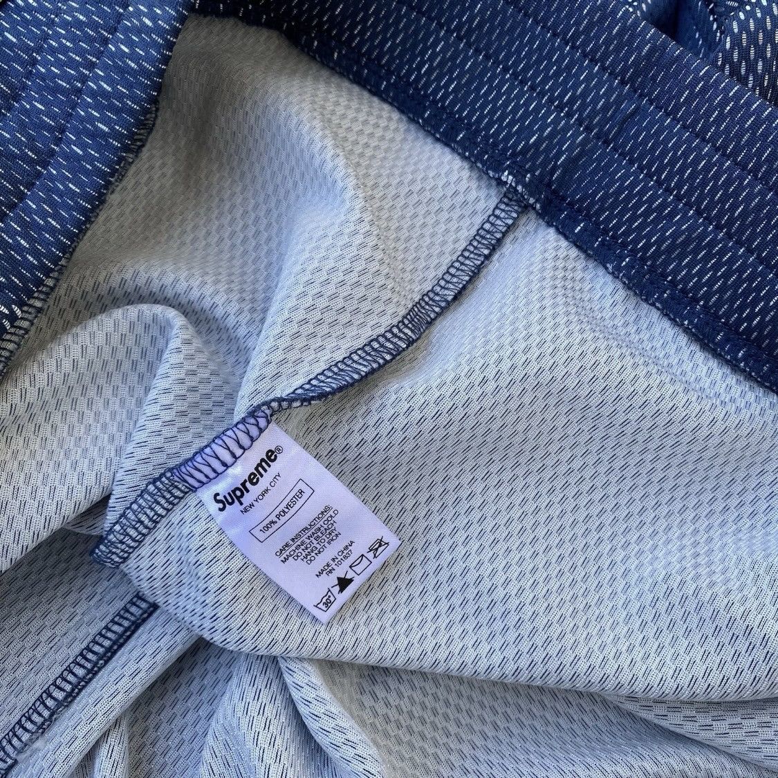 Supreme Supreme Bonded Mesh Track Jacket Navy 2018 Grunge Punk Y2K Size US L / EU 52-54 / 3 - 10 Thumbnail