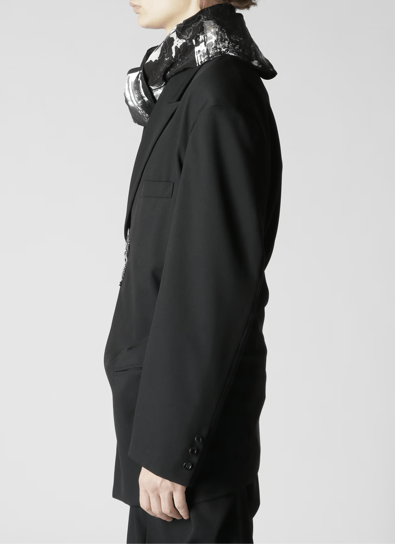 Yohji Yamamoto Yohji Yamamoto Pour Homme - SUMMER TUXEDO DRAPING JKT Size US M / EU 48-50 / 2 - 3 Thumbnail