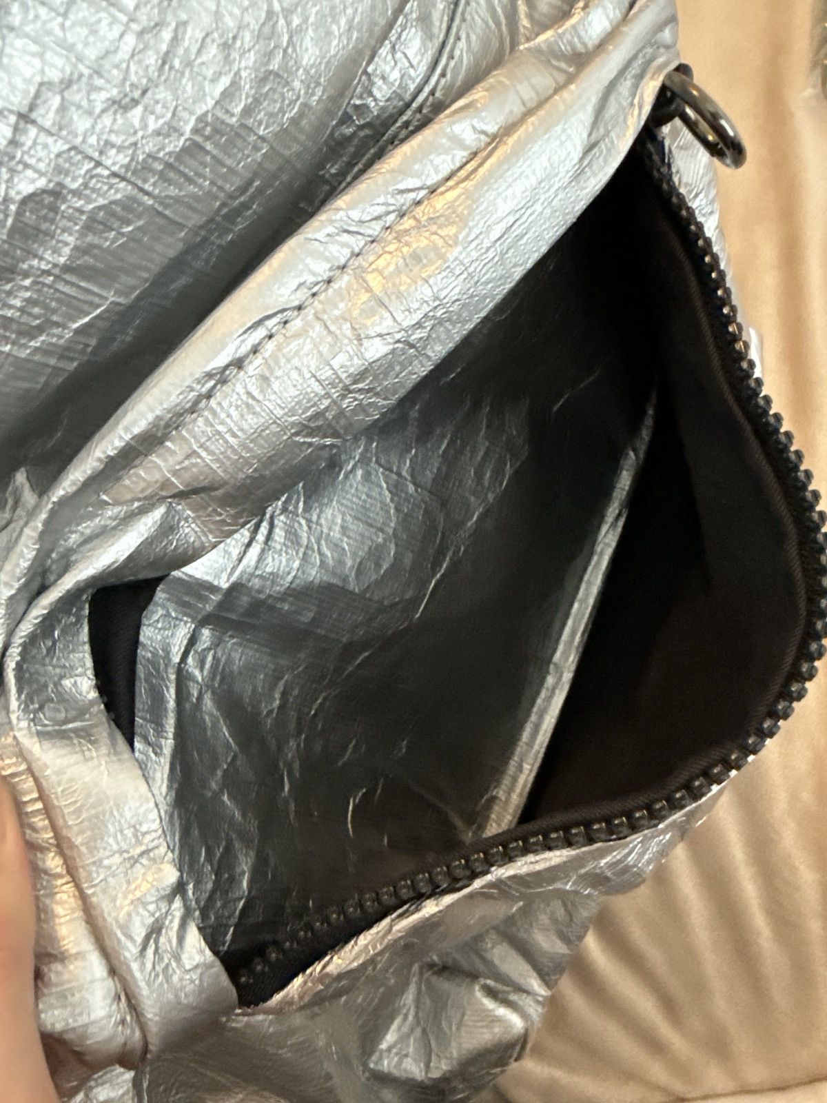Palm Angels Palm Angels Silver Logo Backpack Size ONE SIZE - 10 Thumbnail