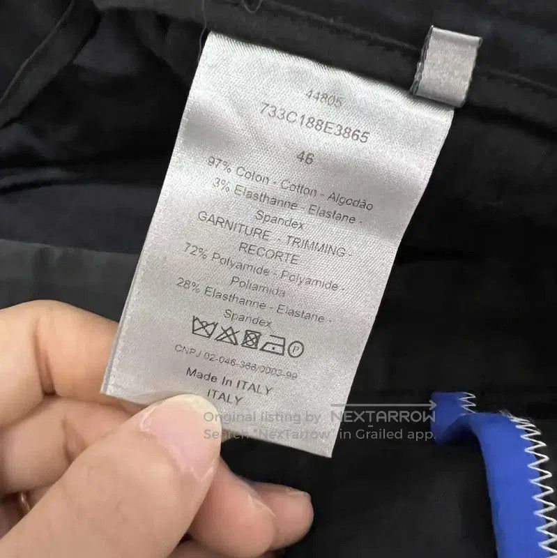 Dior Dior Black Cotton Casual Pants for Men . Size US 32 / EU 48 - 4 Thumbnail